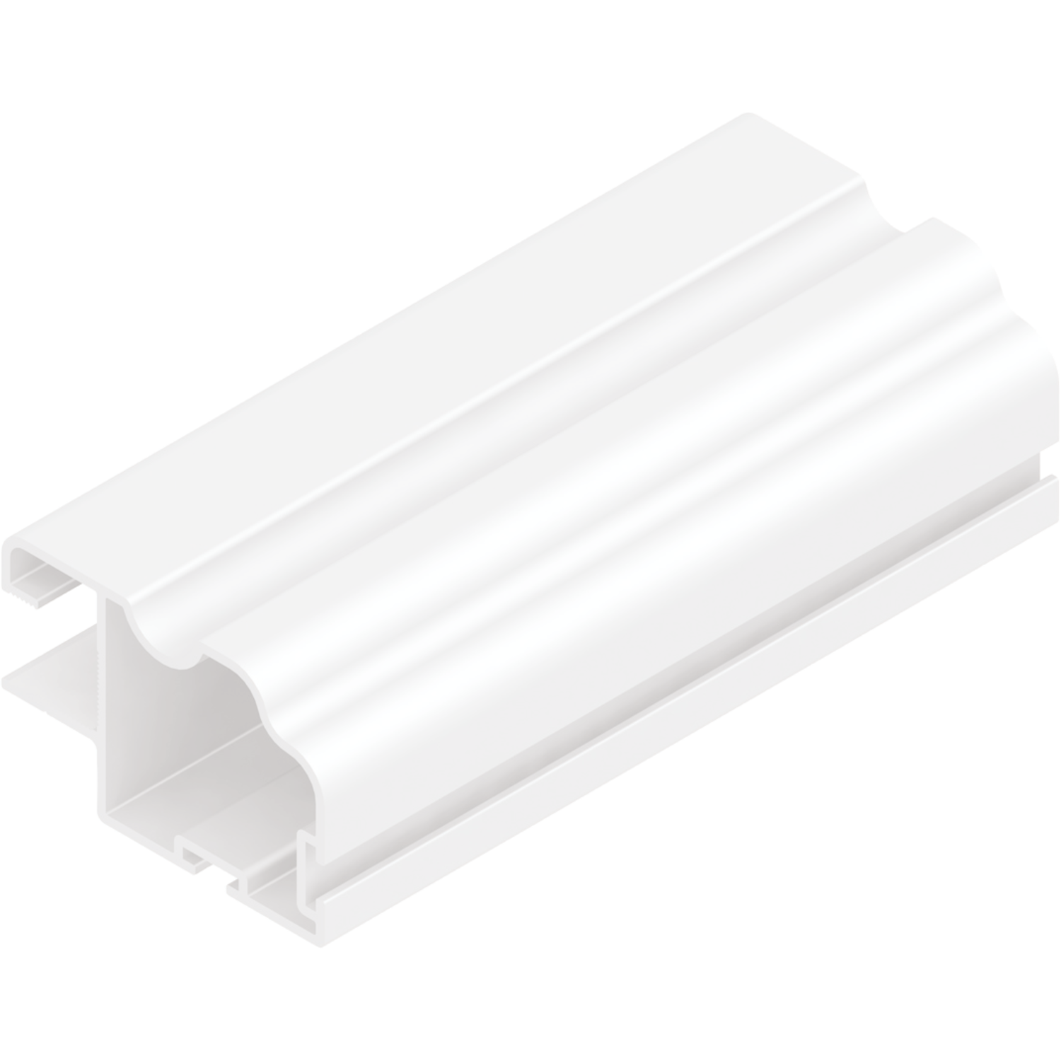 Vertikaal profiel TR10ML Terra 2.6m alu wit