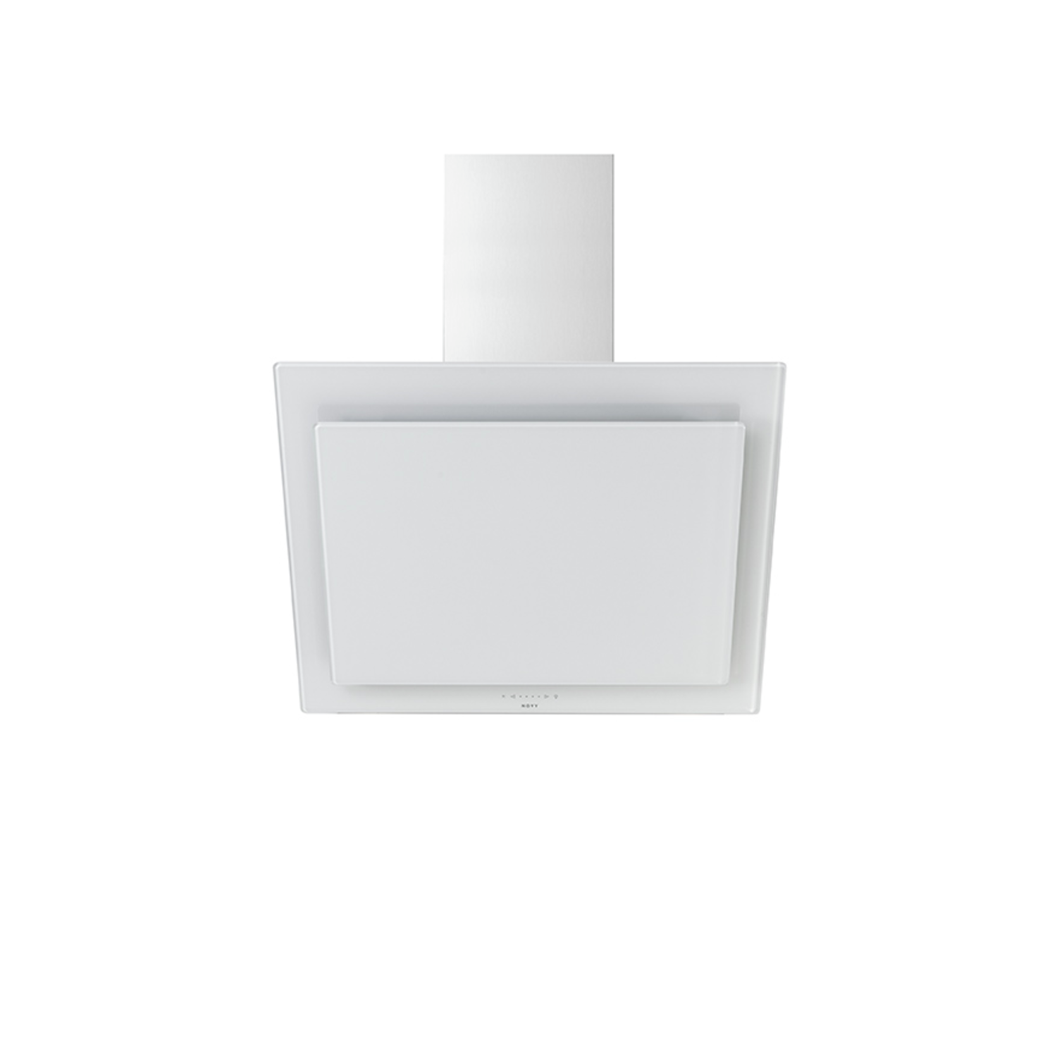 Novy Vision 75 cm wit glas wanddampkap