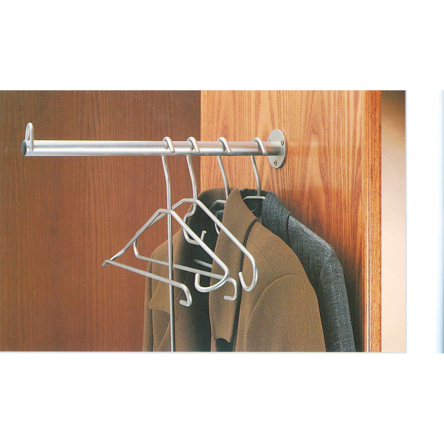 Houder l.30cm stang vast moka