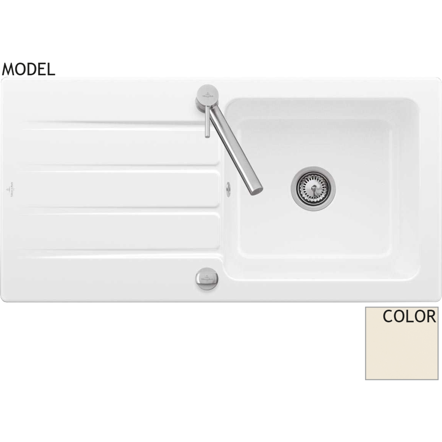 V&B 3360.01.kr architectura 60 creme glanzend