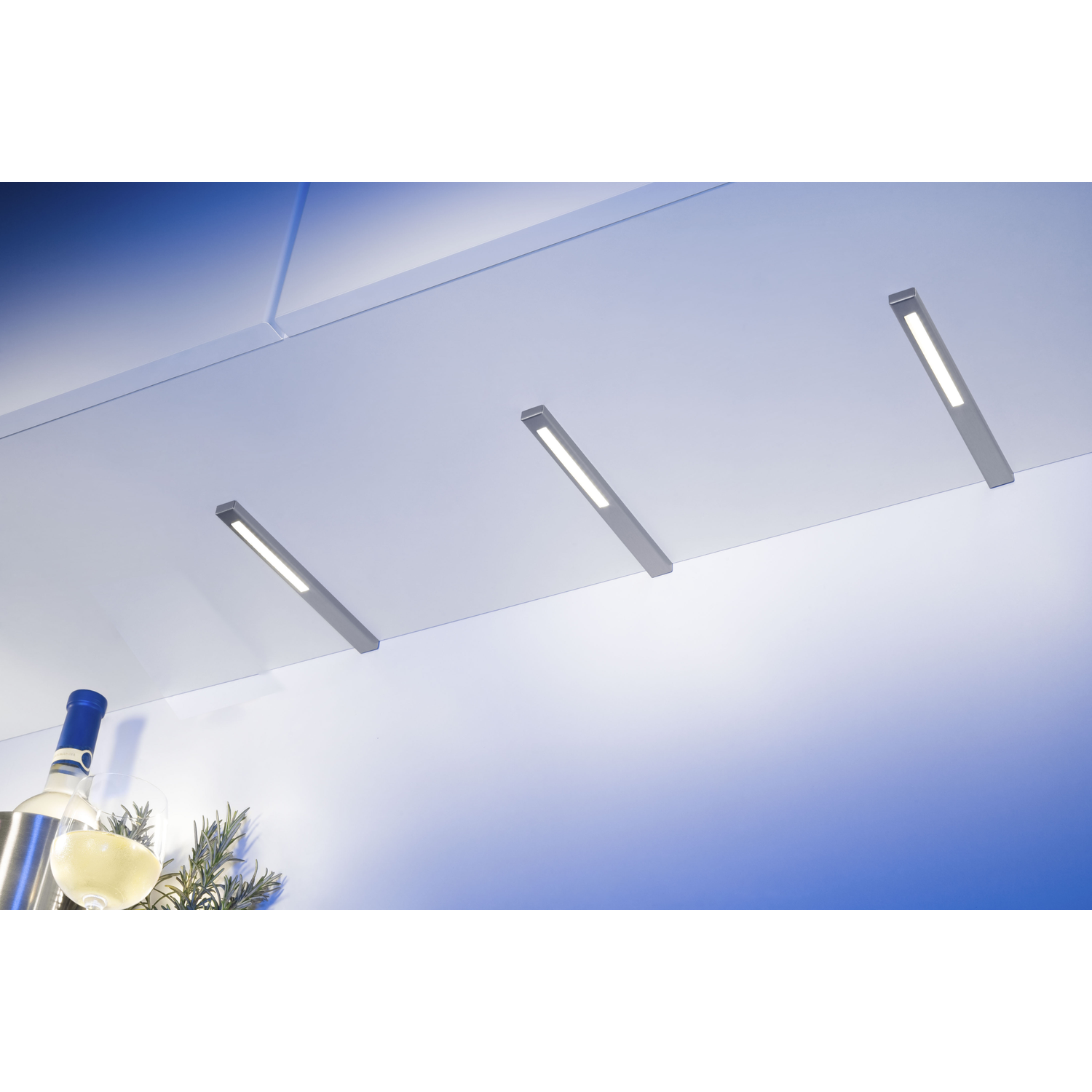 Slim led-Set 5 x 2.8w 12V 3500k RVS