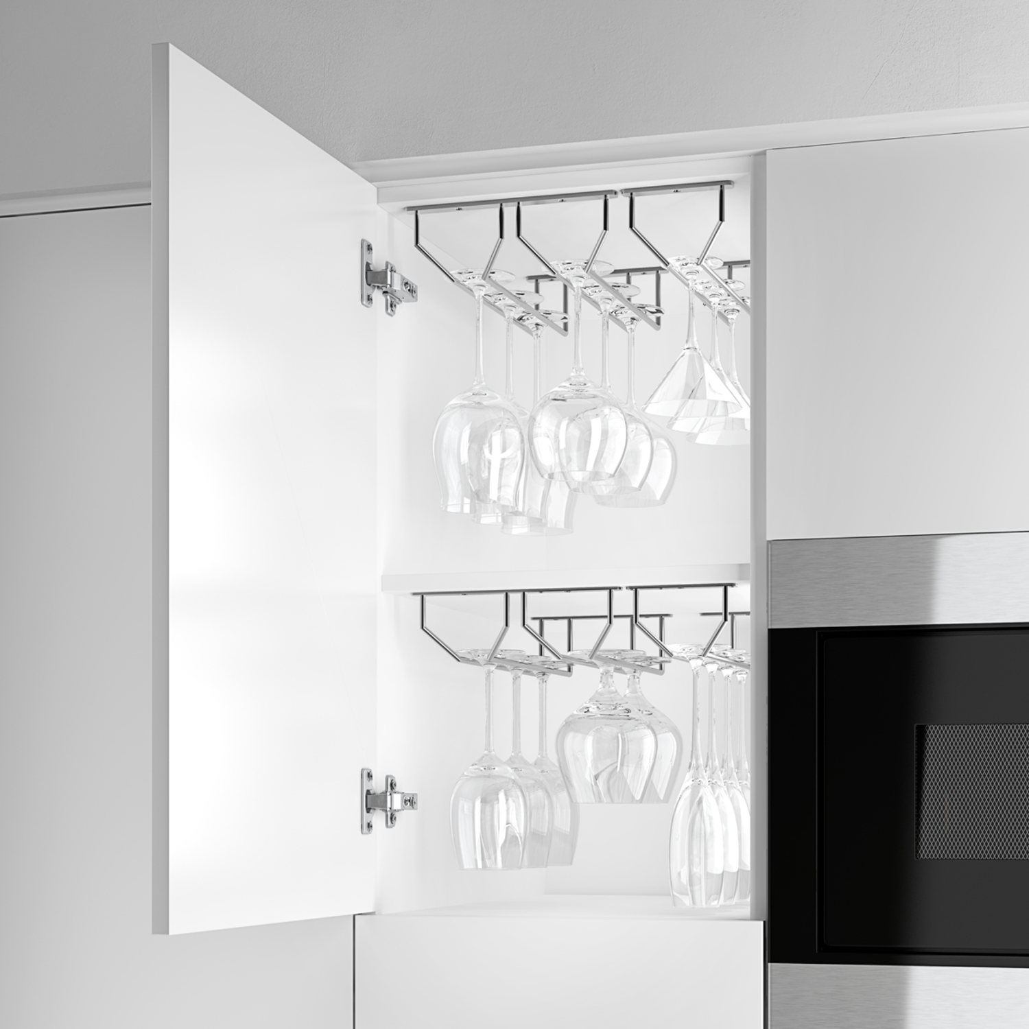 Mc-line houder voor glazen 342mm chroom