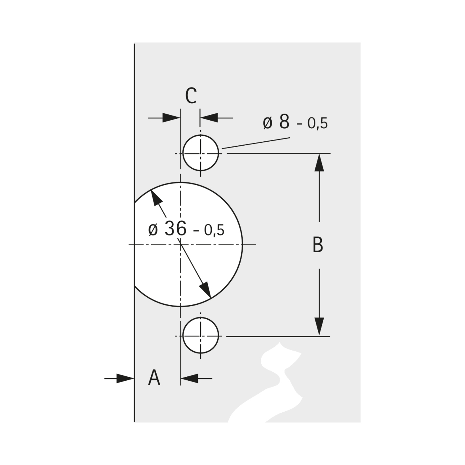 Glasdeursierkap TX 32/52x9