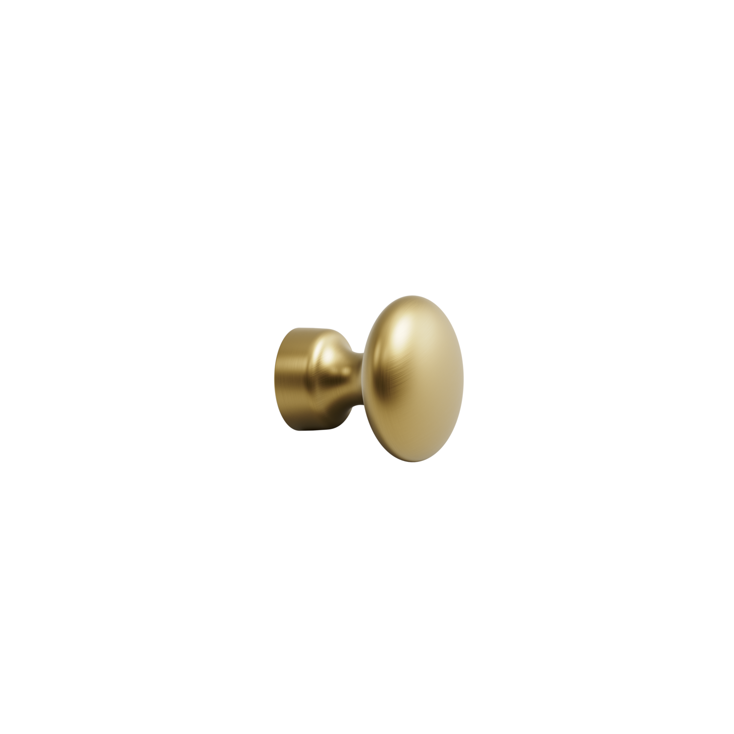 Knop BARON ø32 h32 zamak geborsteld goud