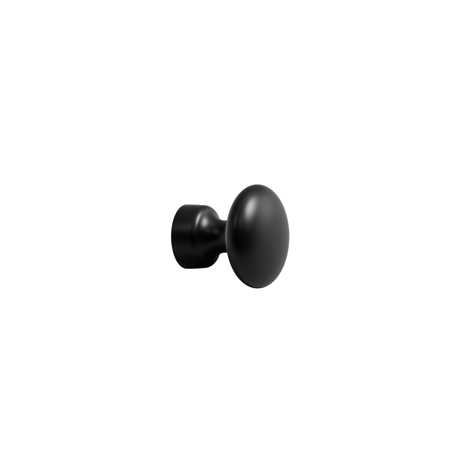 Knop BARON ø32 h32 zamak mat zwart