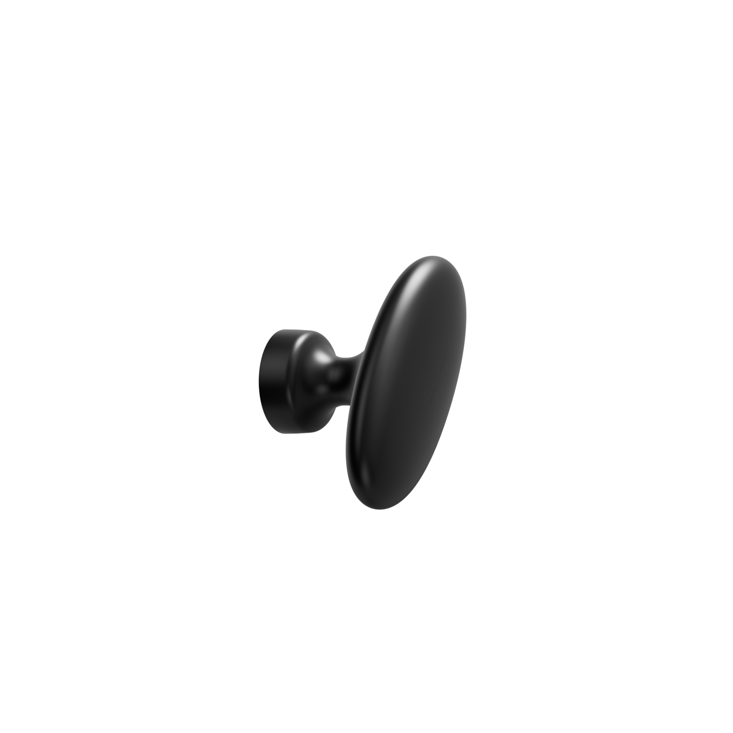 T-knop BARON T l60 zamak mat zwart