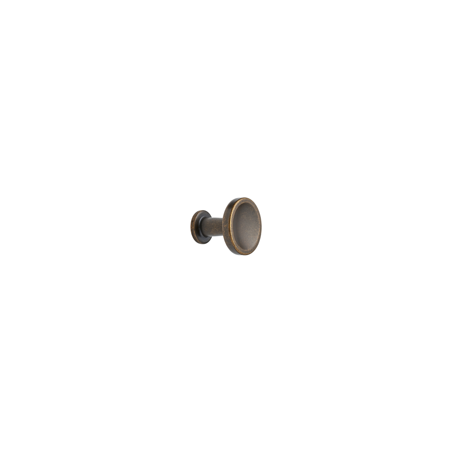 Knop chateau ø30x30 zamak antiek bruin