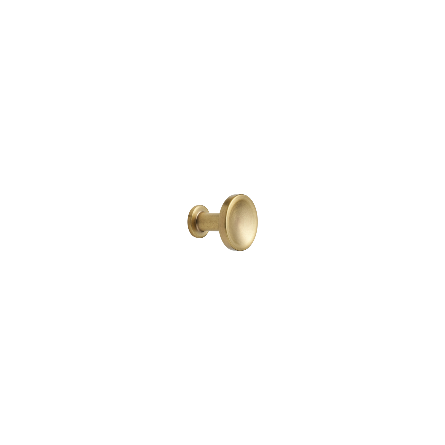 Knop chateau ø30x30 zamak geborsteld goud