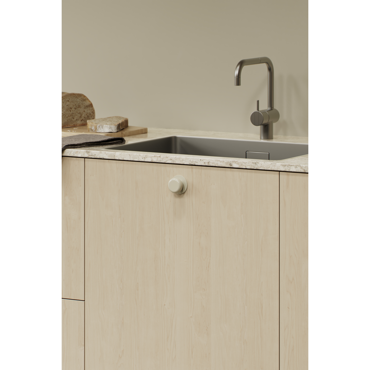 Knop COLETTE BA16 zamak beige