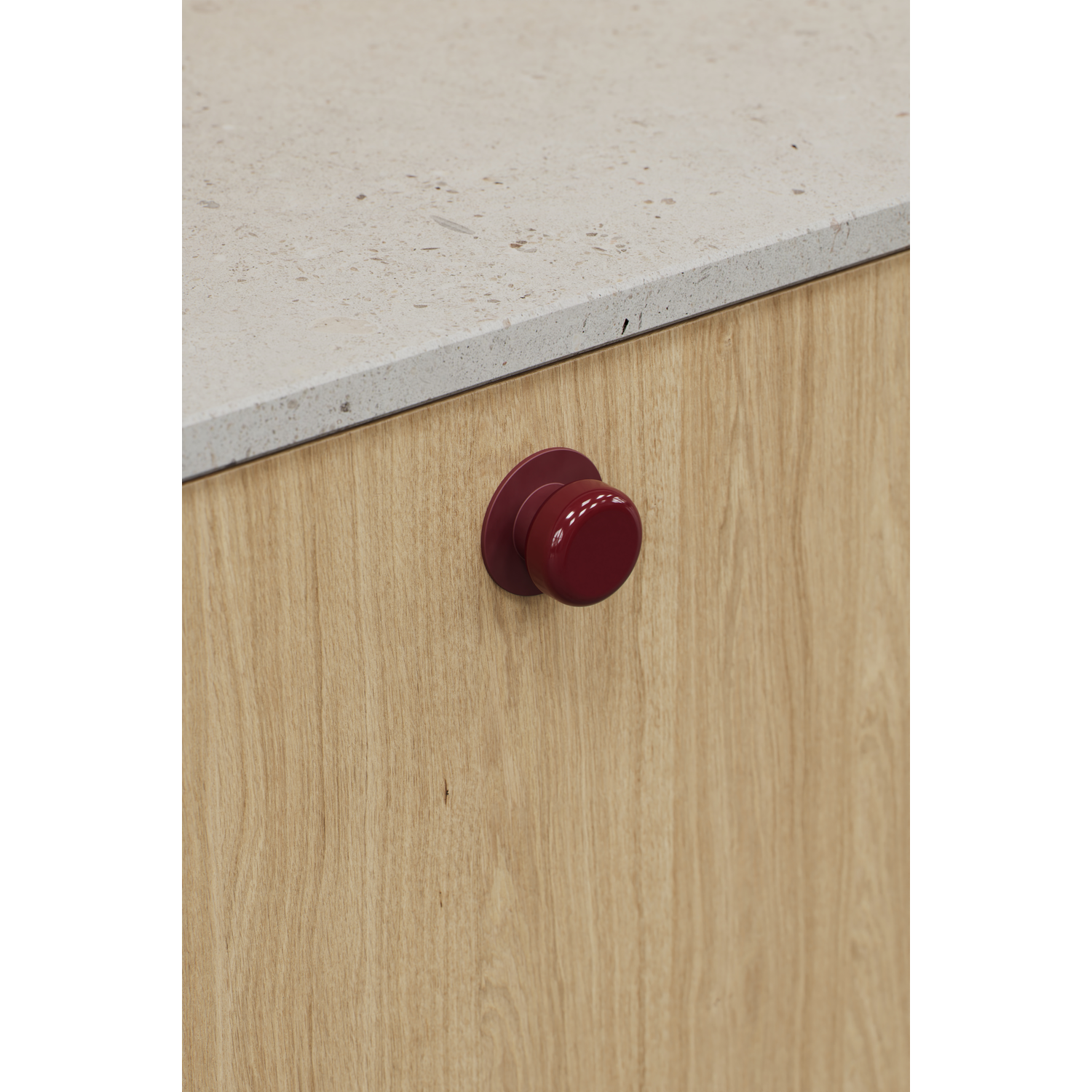 Knop COLETTE BA16 zamak rood