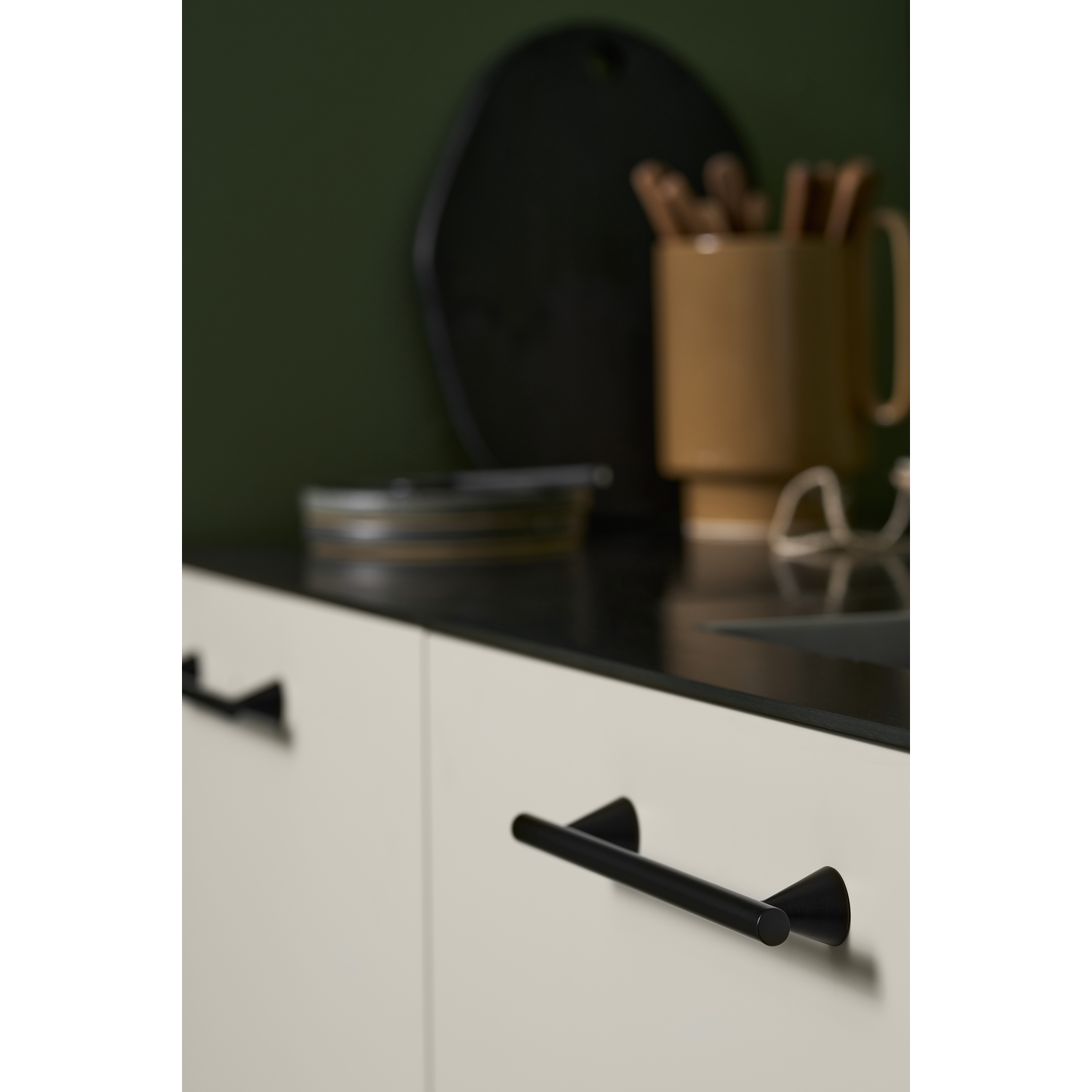 Greep Delta ba160 l204 zamak mat zwart