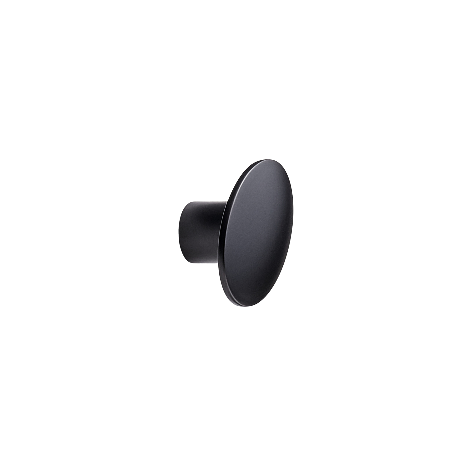 Knop dome 49.8x35.9x25,6 zamak mat zwart