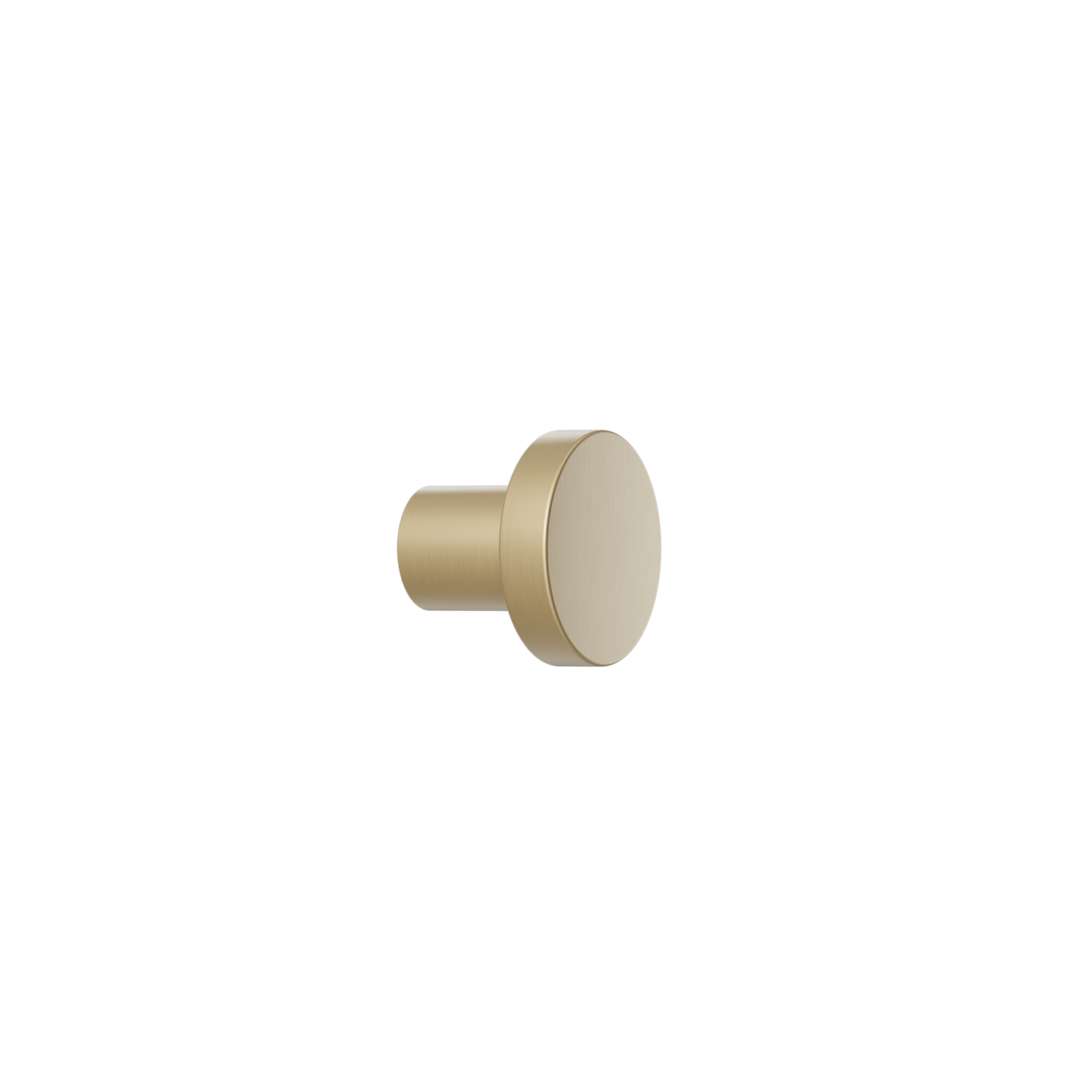 Knop DOT Ø30 H26 messing geborsteld goud