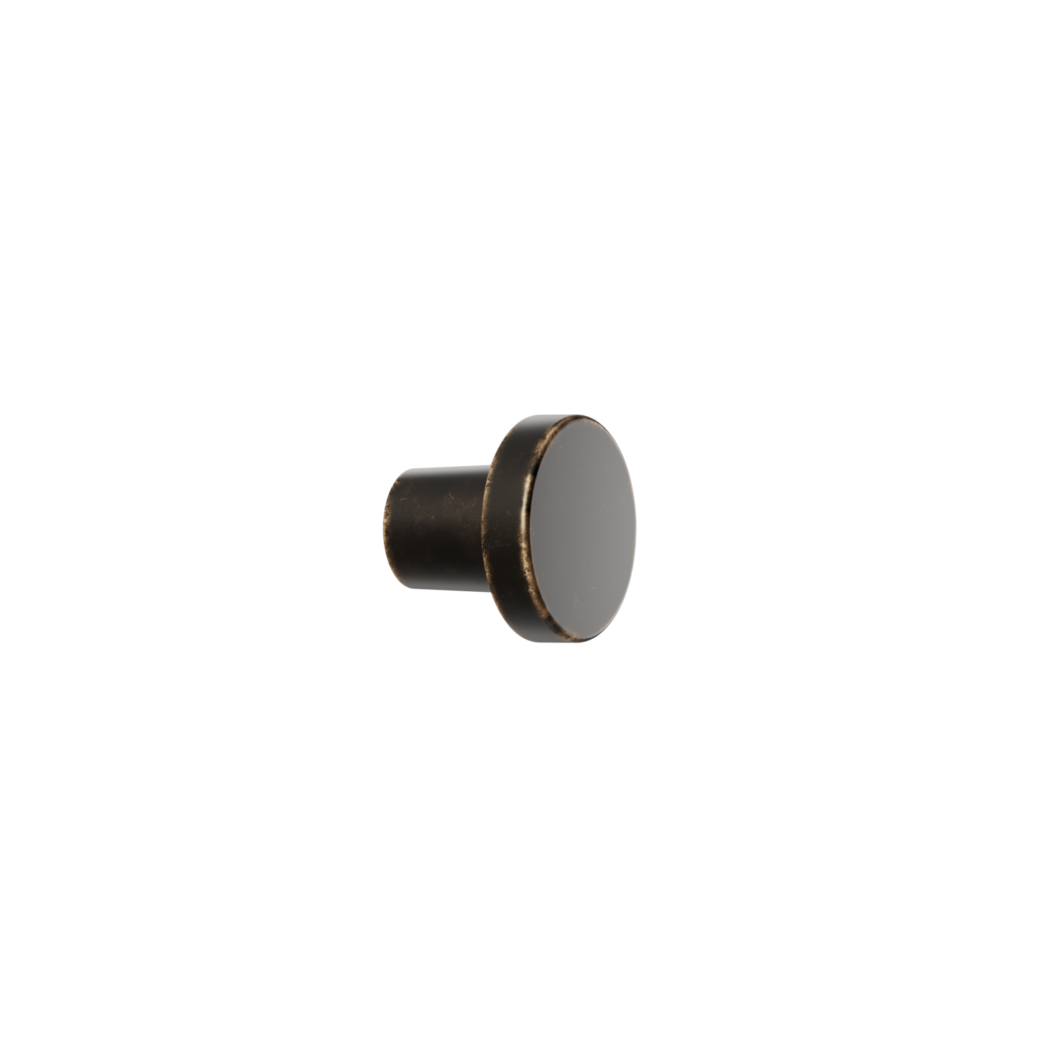Knop DOT Ø30 H26 zamak antiek bruin
