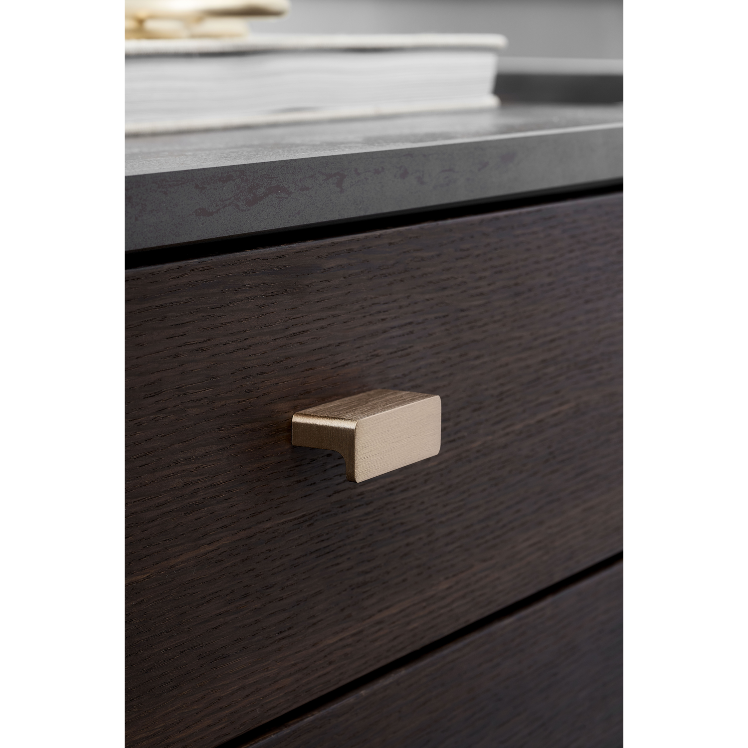 Knop elan ba32 l50 alu geborsteld goud