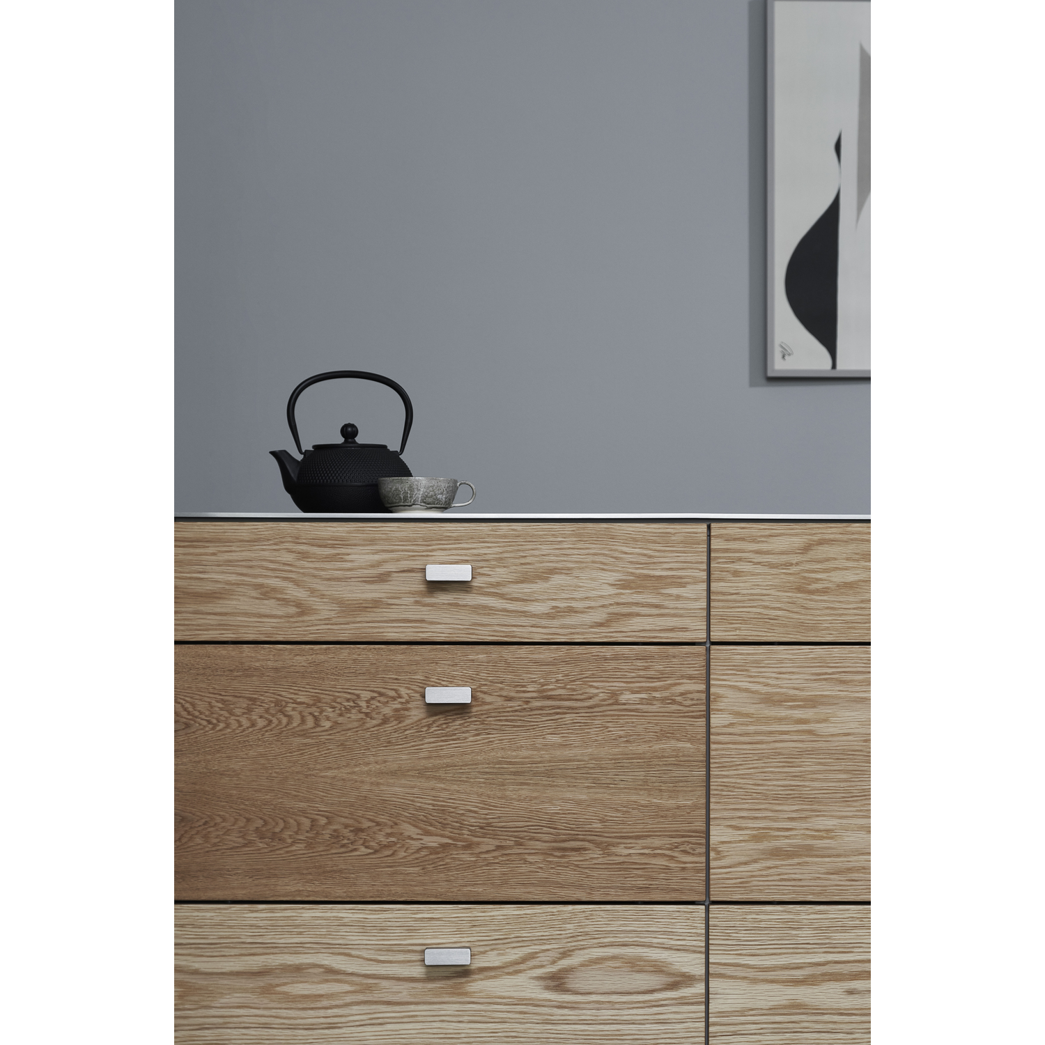 Knop elan ba32 l50 alu RVS look