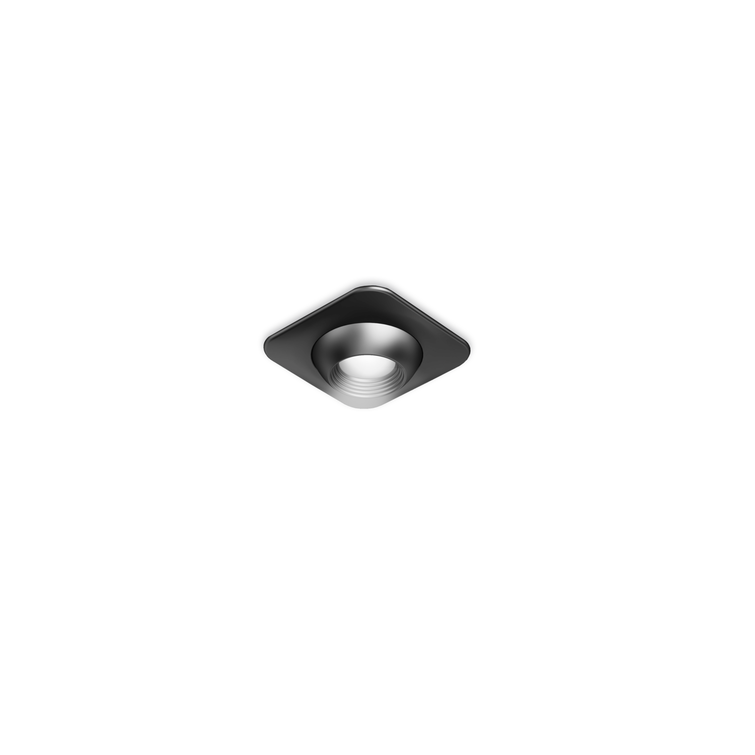 Led focus enkel vierkant 24V 1W zwart