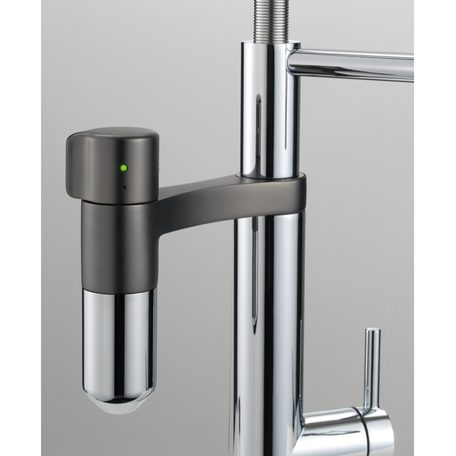 Vital - Filtersysteem met beweegbare uitloop / Chroom-Gun metal