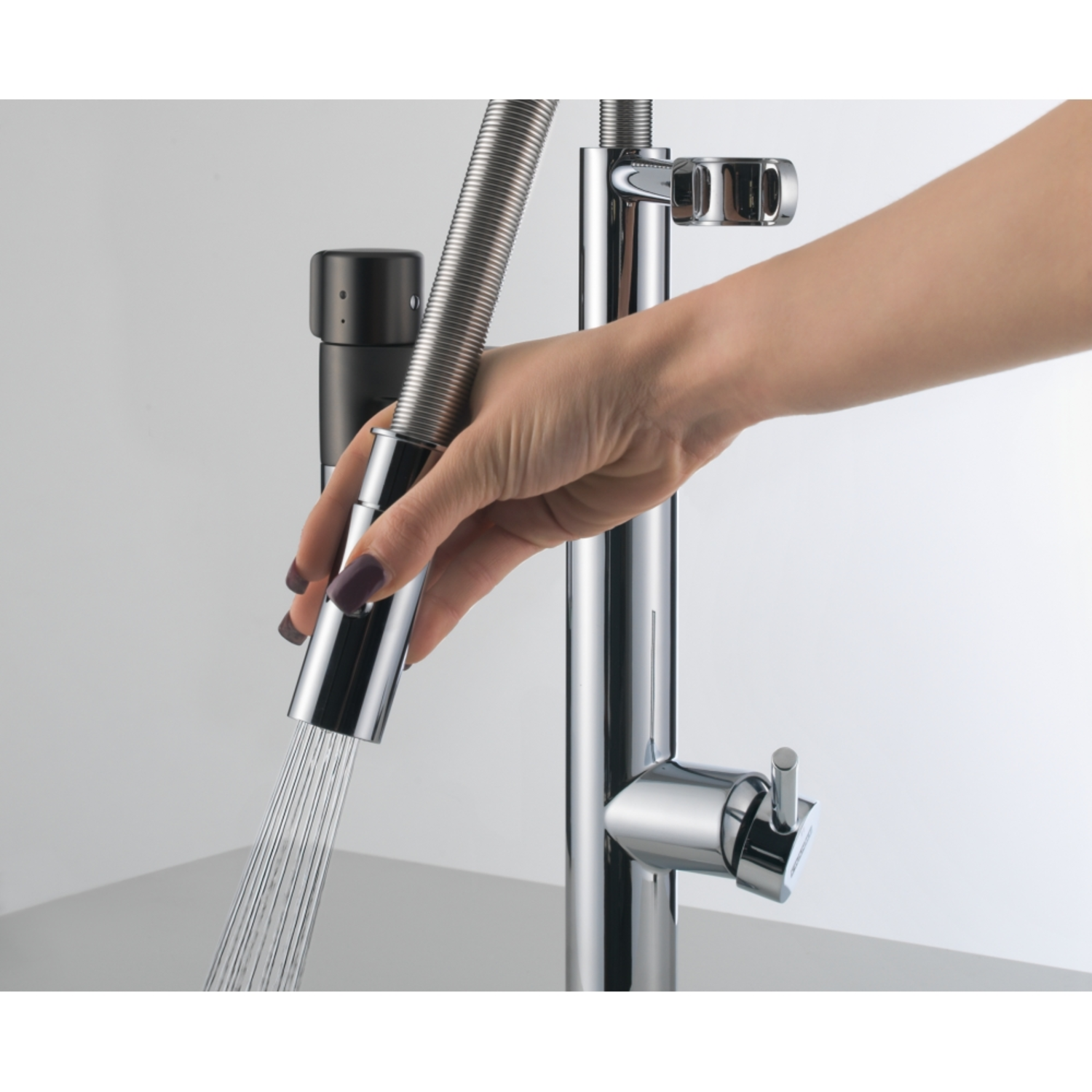 Vital - Filtersysteem met beweegbare uitloop / Chroom-Gun metal