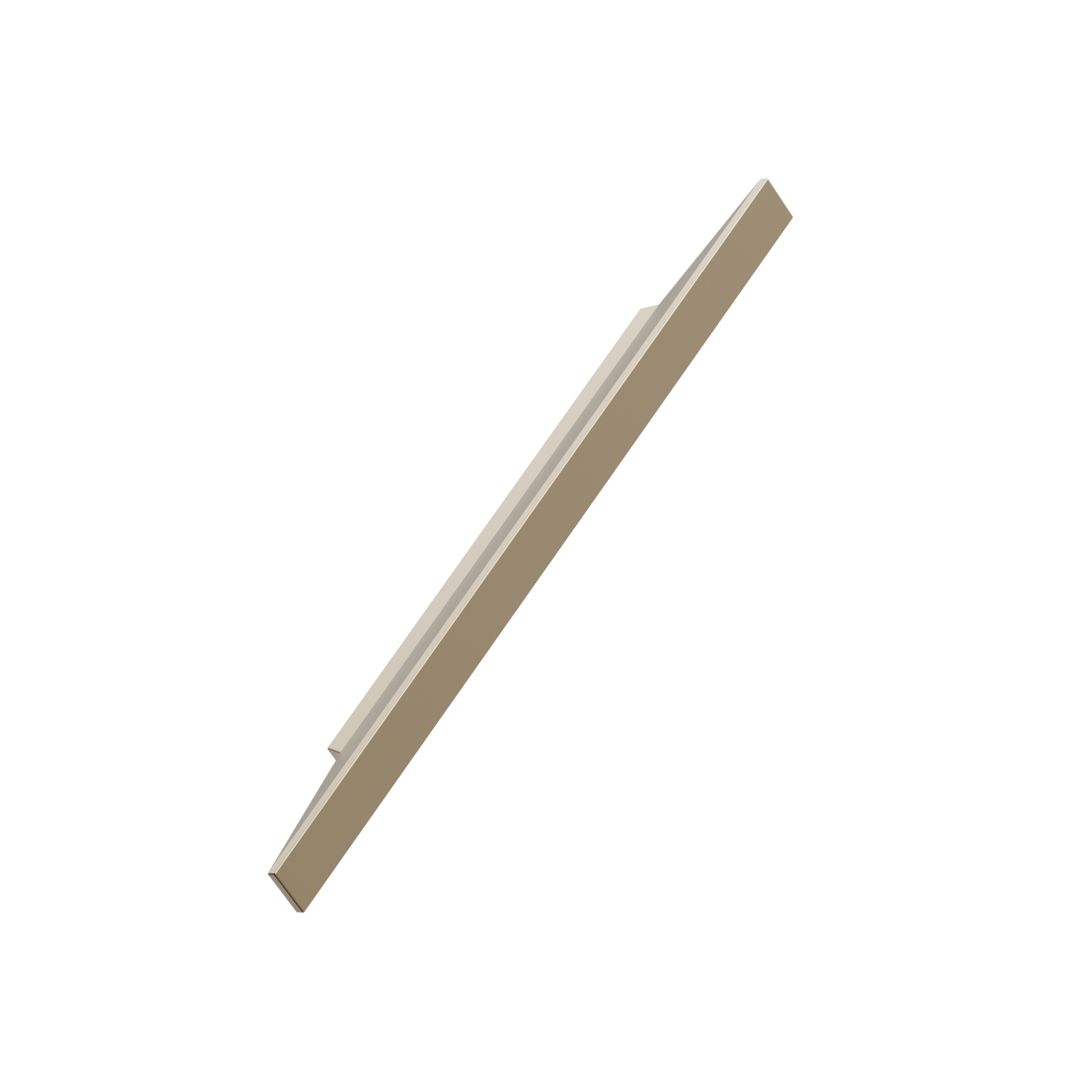Greep facet ba96 l220 alu mat goud