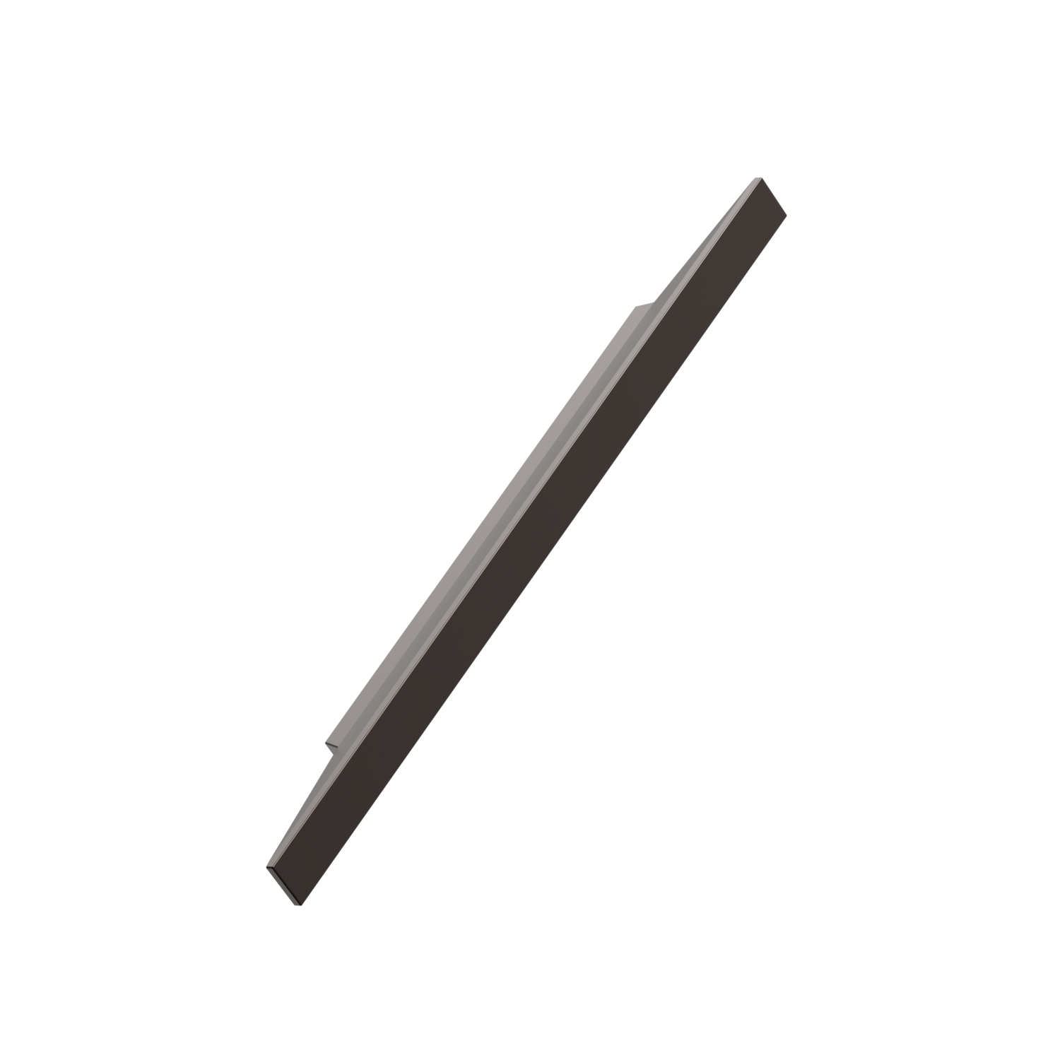 Greep facet ba96 l220 alu mat brons