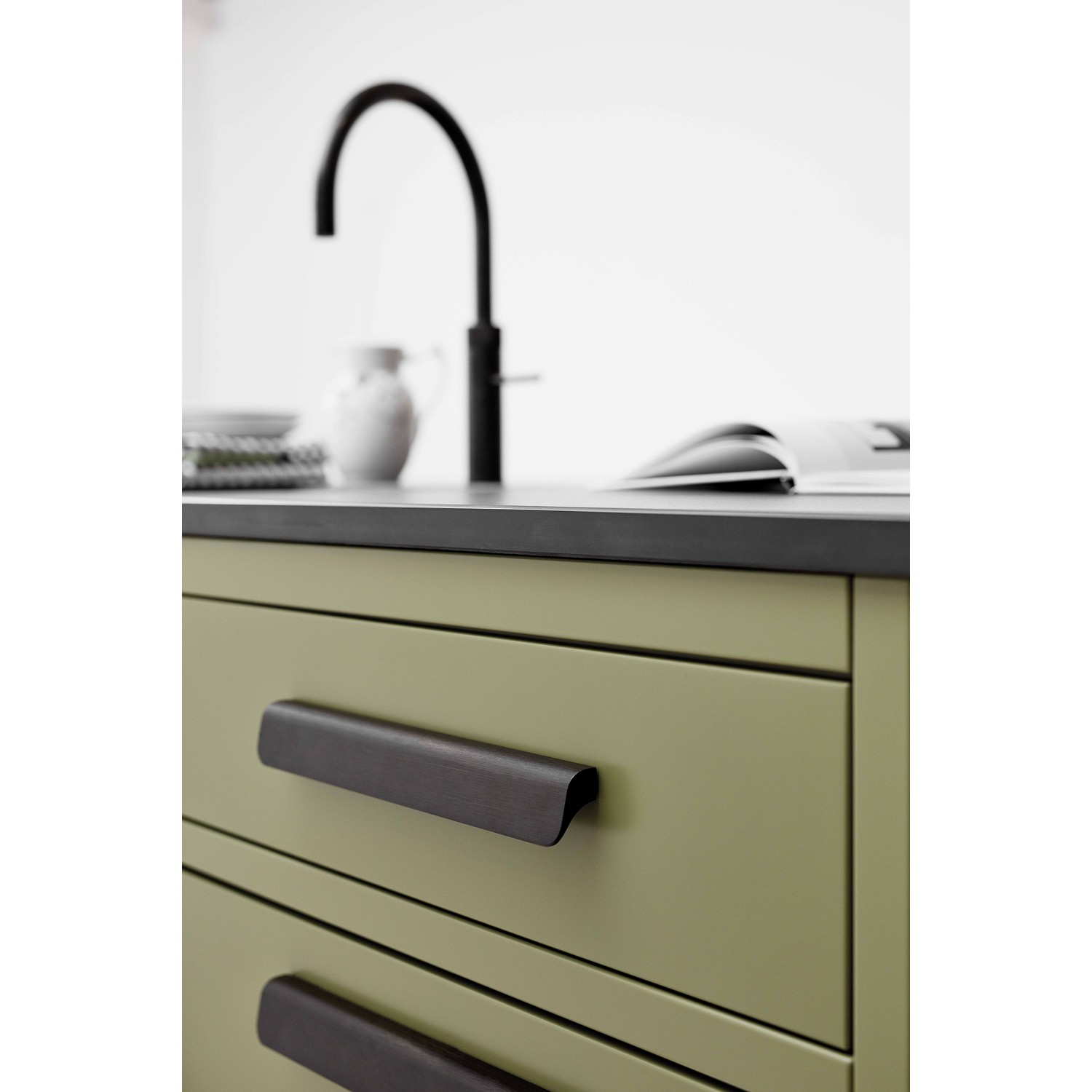 Greep fall ba224 l236 alu antiek brons