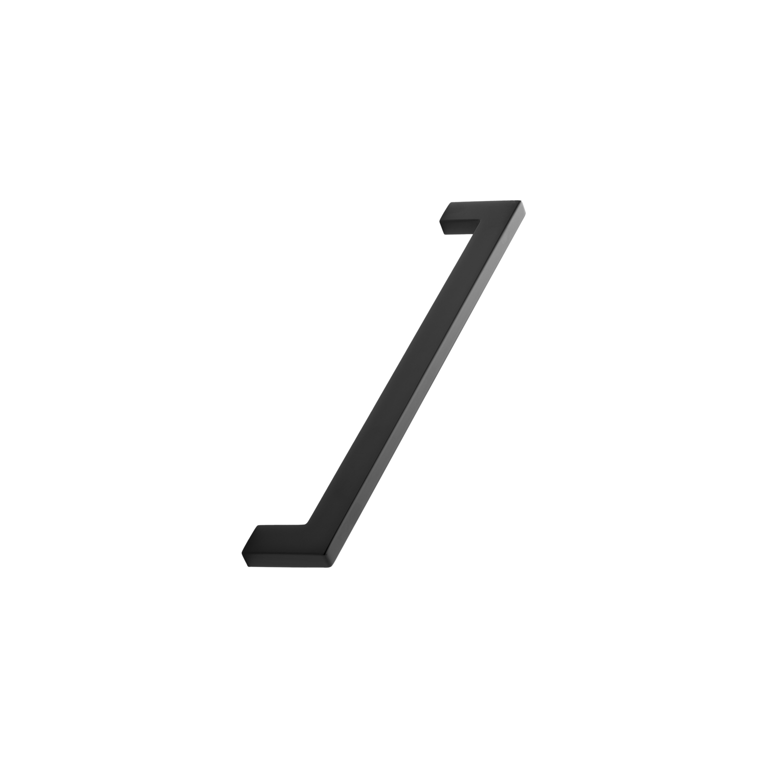 Greep flat ba192 l206 zamak mat zwart