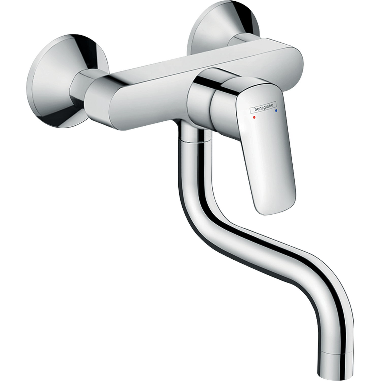 Hansgrohe Logis keuken wand mngkr uitloop ond chroom
