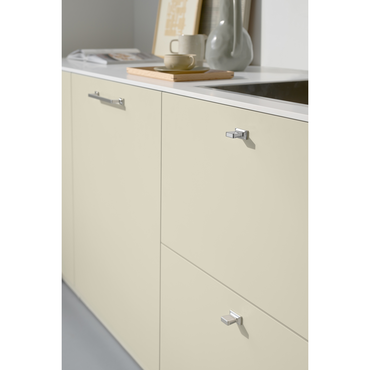 Knop heritage ba16 l36 zamak nikkel