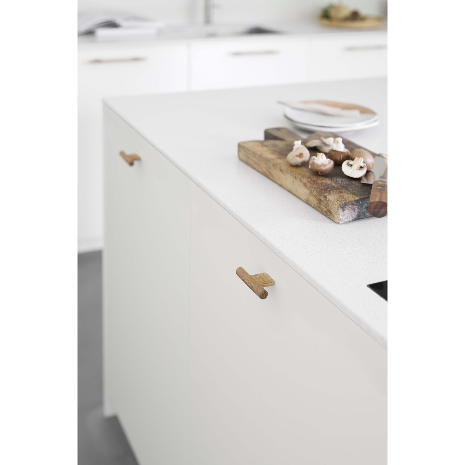 Knop JOIN BA16 L80x36x13 eik Licht gelakt