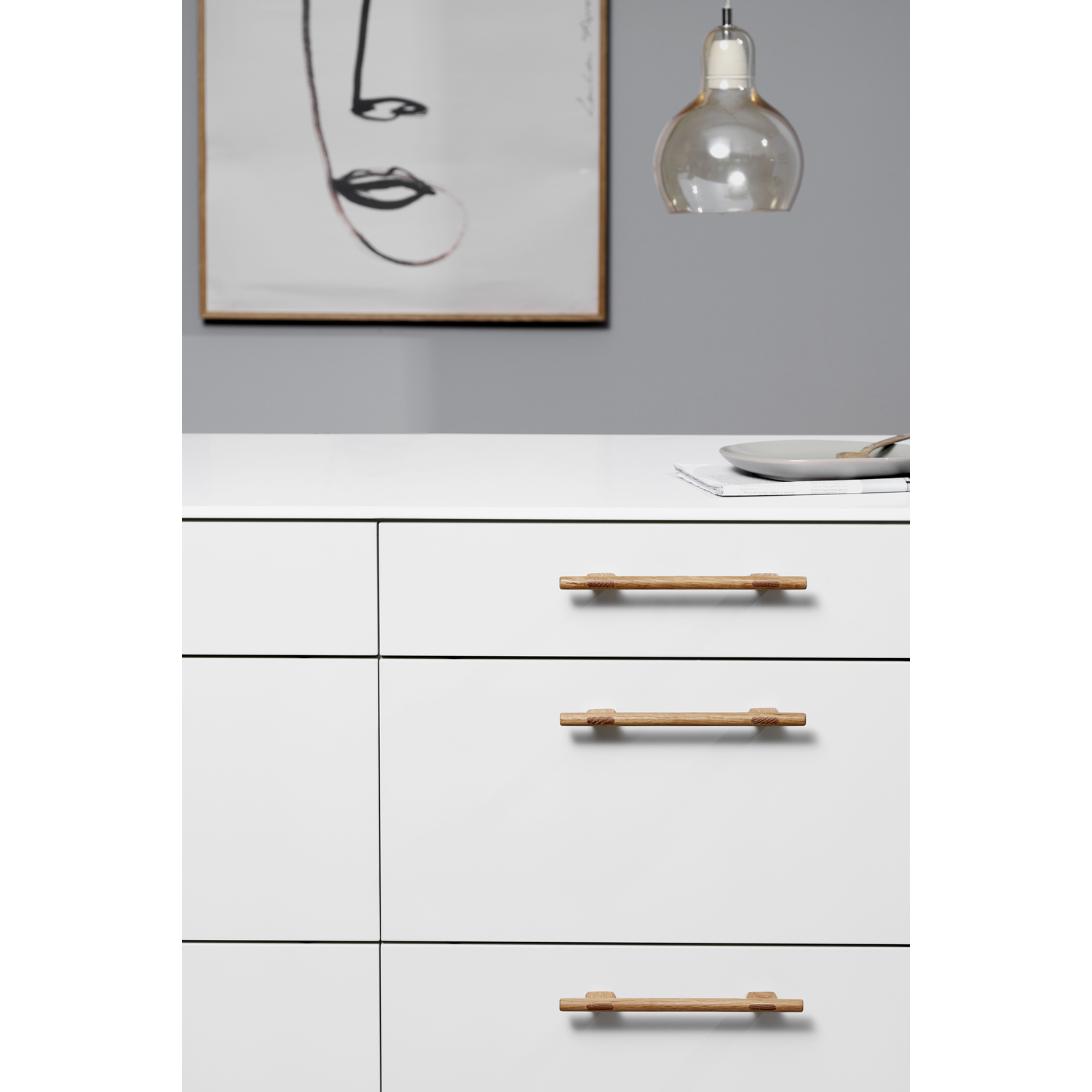 Greep JOIN BA160 L240x36x13 eik Licht gelakt