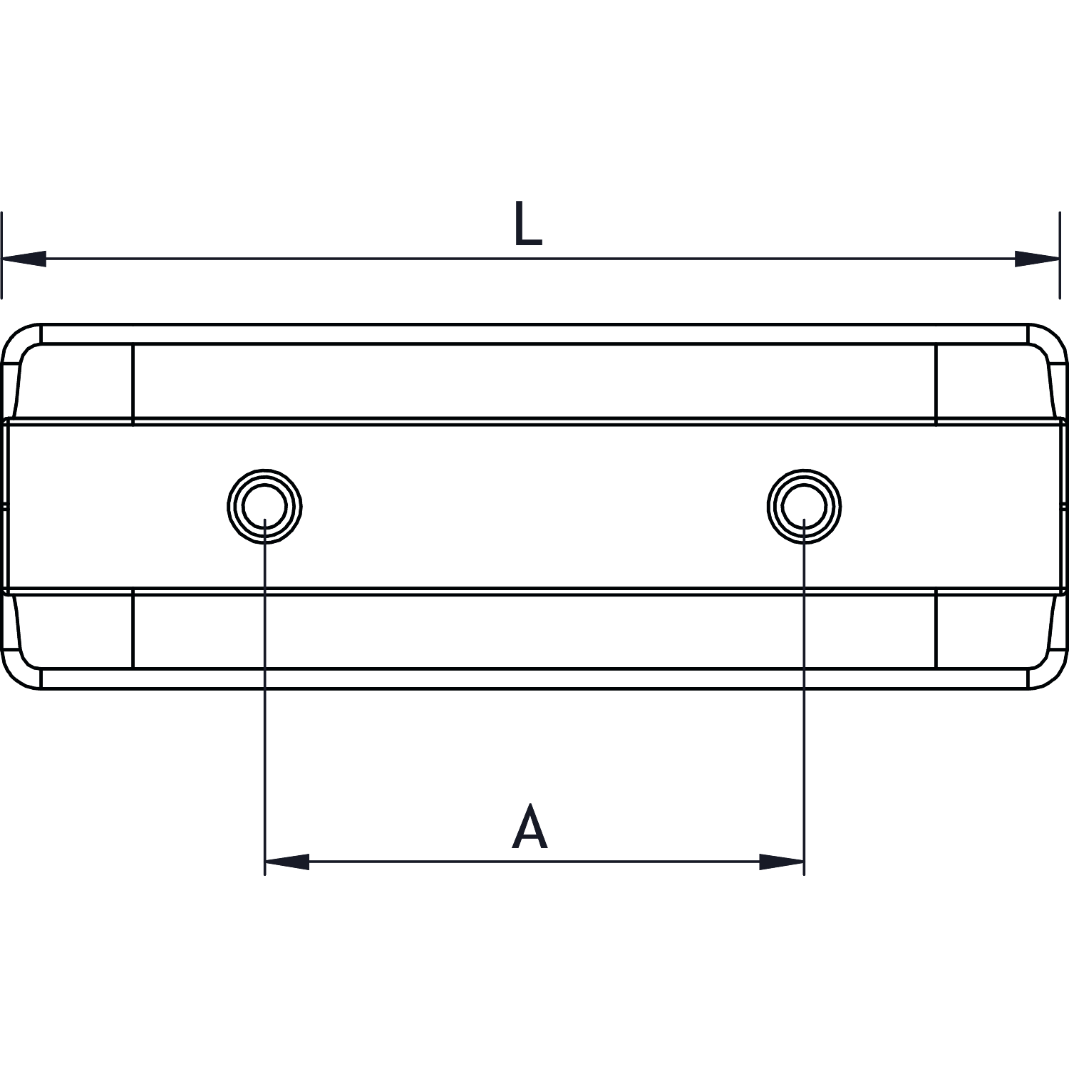 Knop PAPILLON ba32 eik + rvs-look