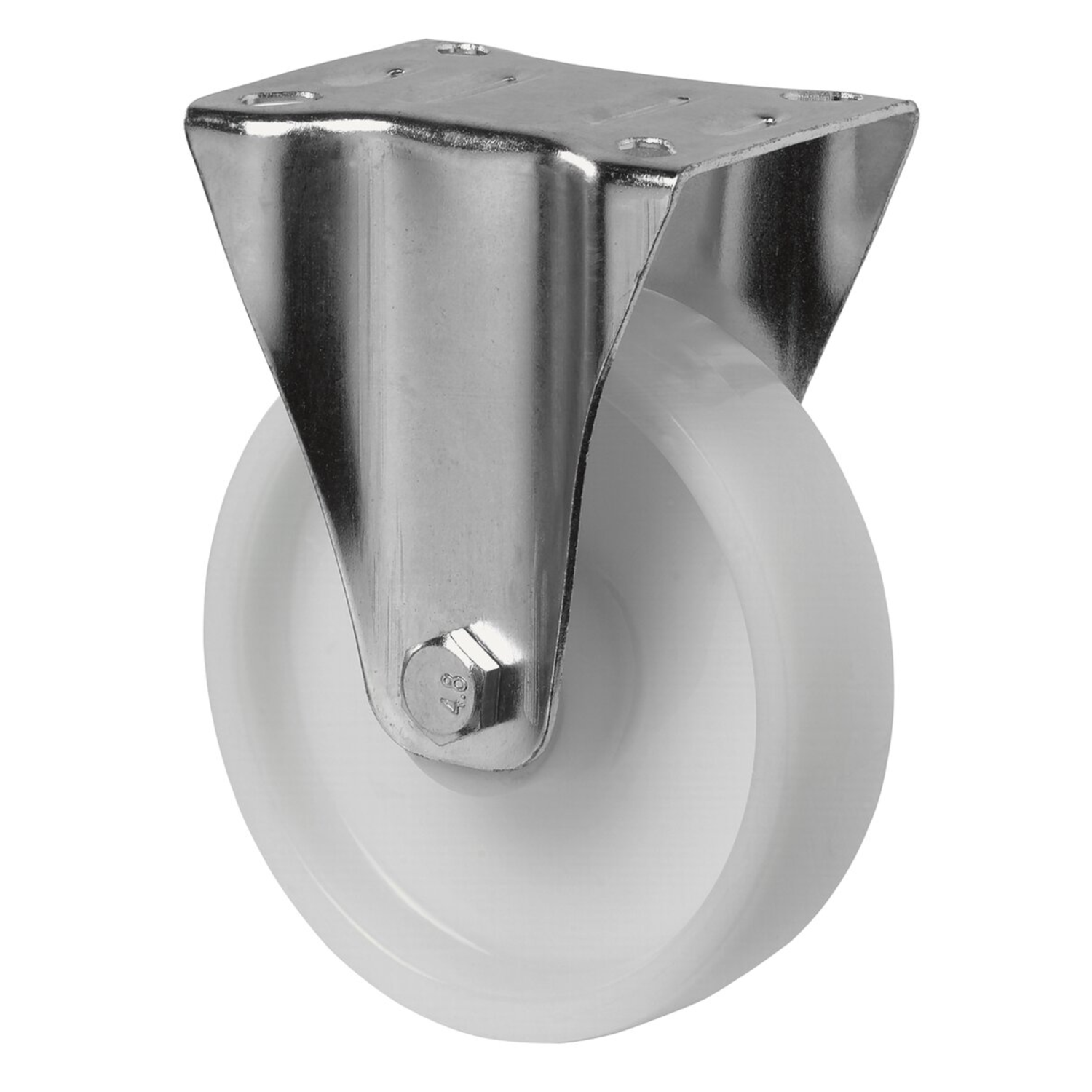 Vast wiel d.125 h.155mm 150kg kunst.wit