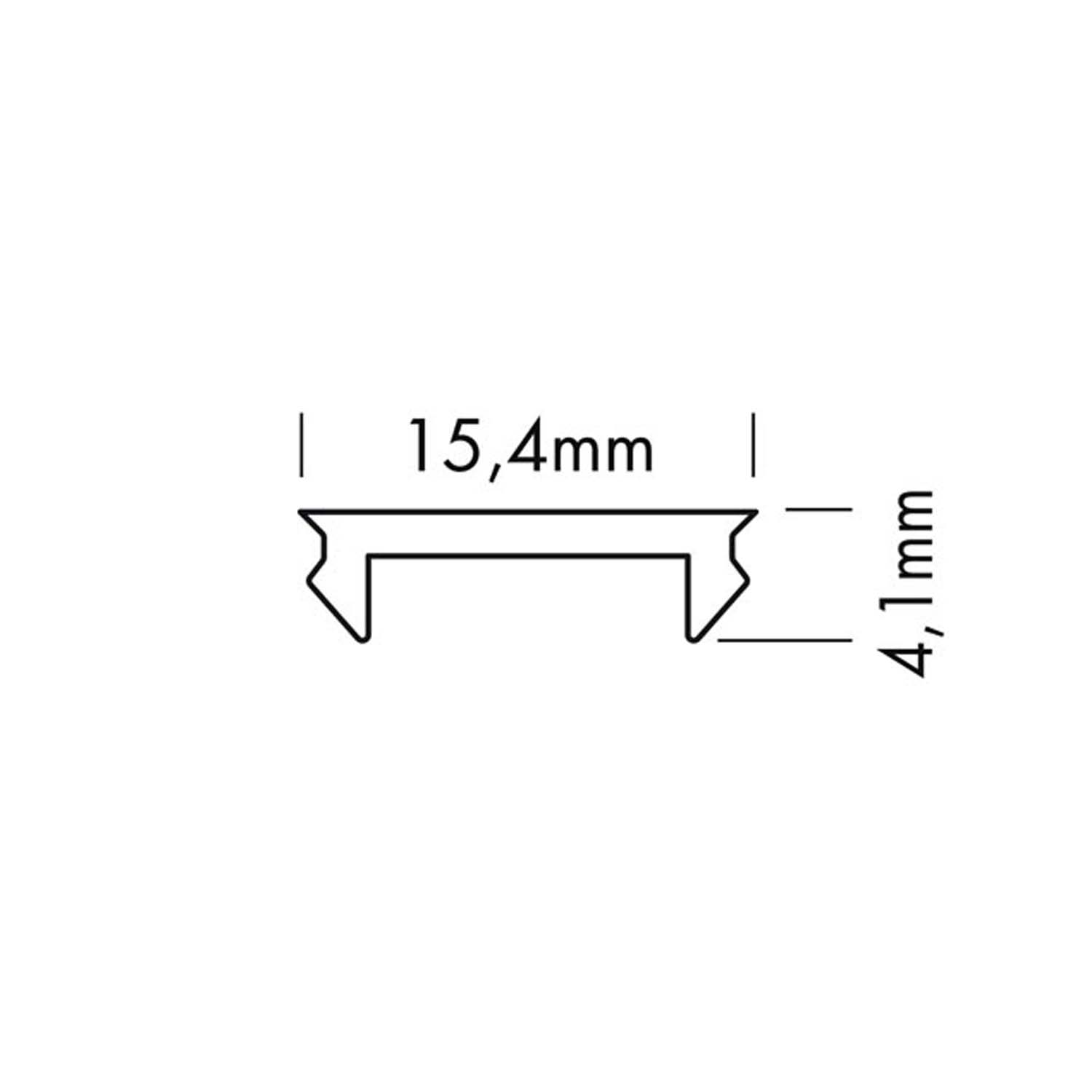 S line cover vlak mat 2000mm