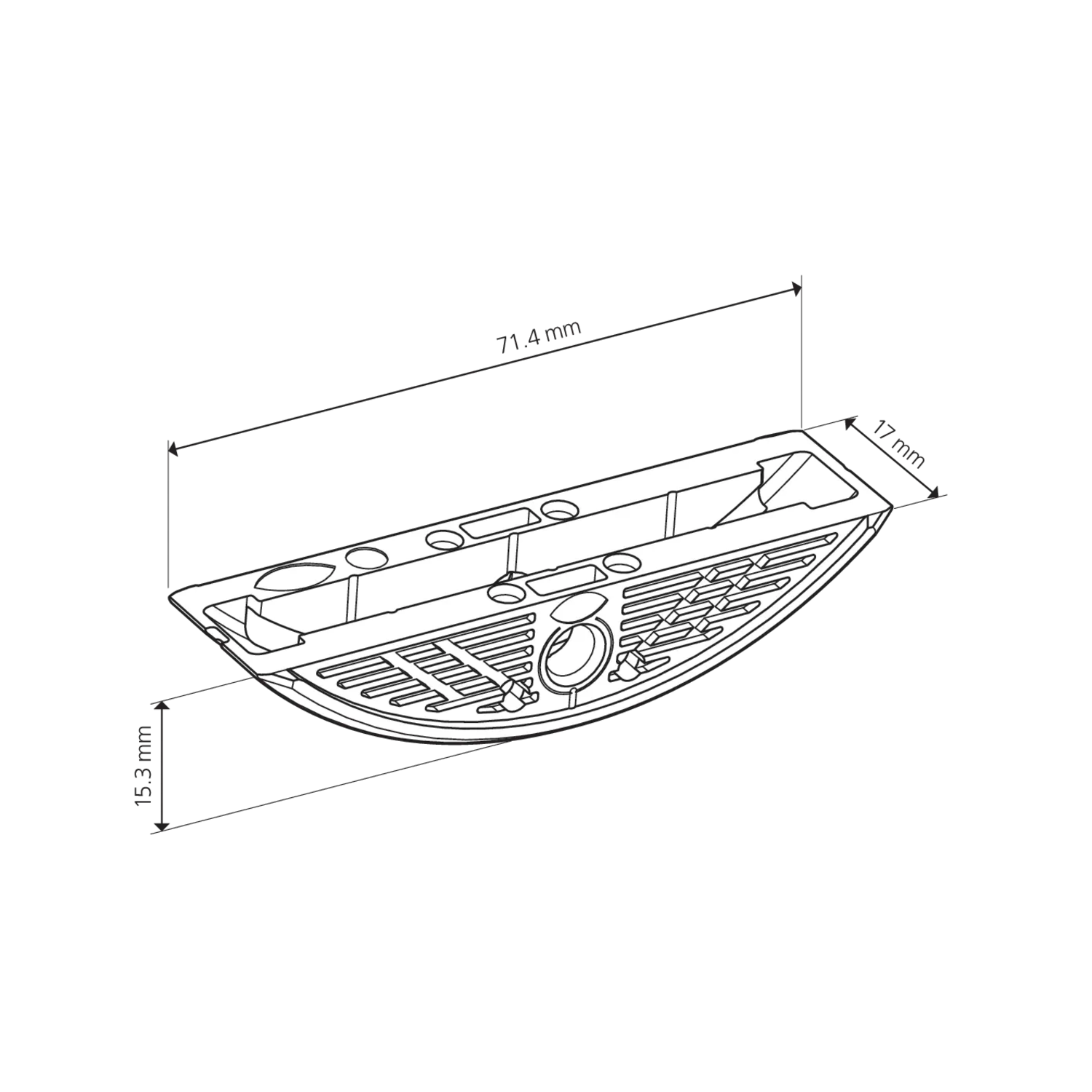 Verbindingssysteem voor lichtgewichtpanelen zonder randhout LC P-16x17 1000 st
