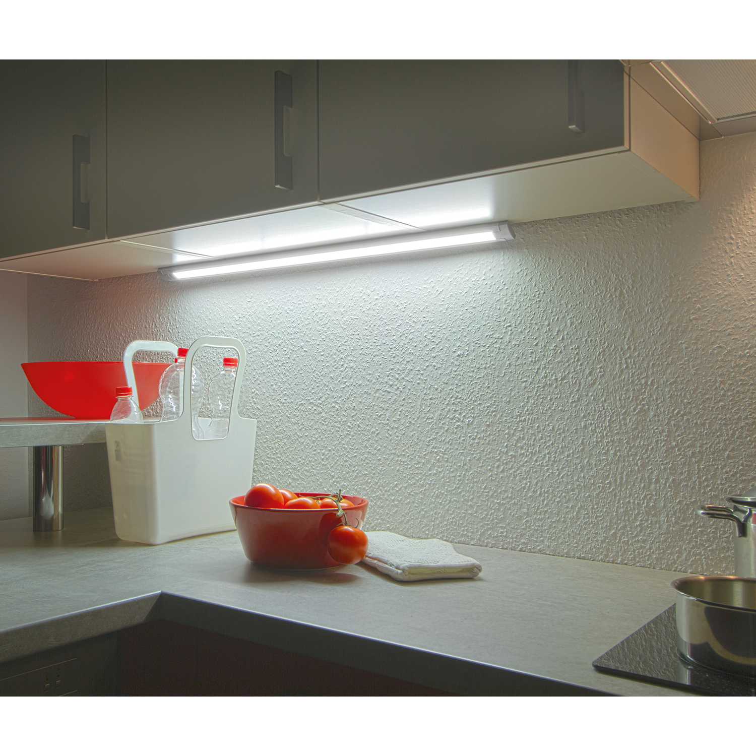 LD8003 a-SMD led opbouwprofiel 580mm 4000°k 8W 24V +schakelaar