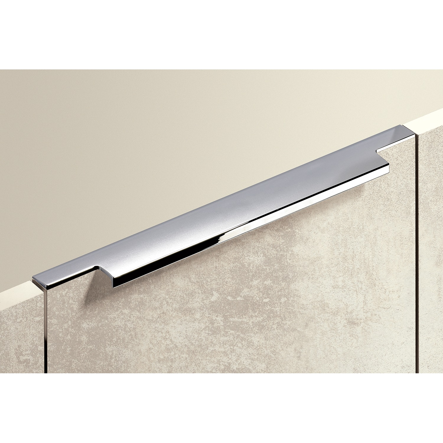 Greeplijst Lamezia, L 395 mm, B 39 mm, glans verchroomd
