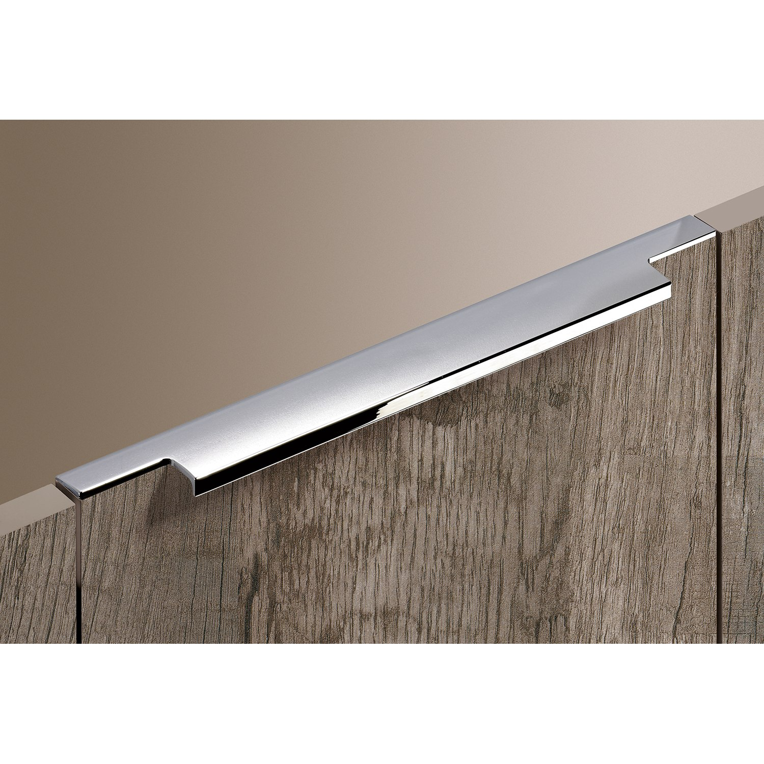 Greeplijst Lamezia, L 395 mm, B 39 mm, glans verchroomd
