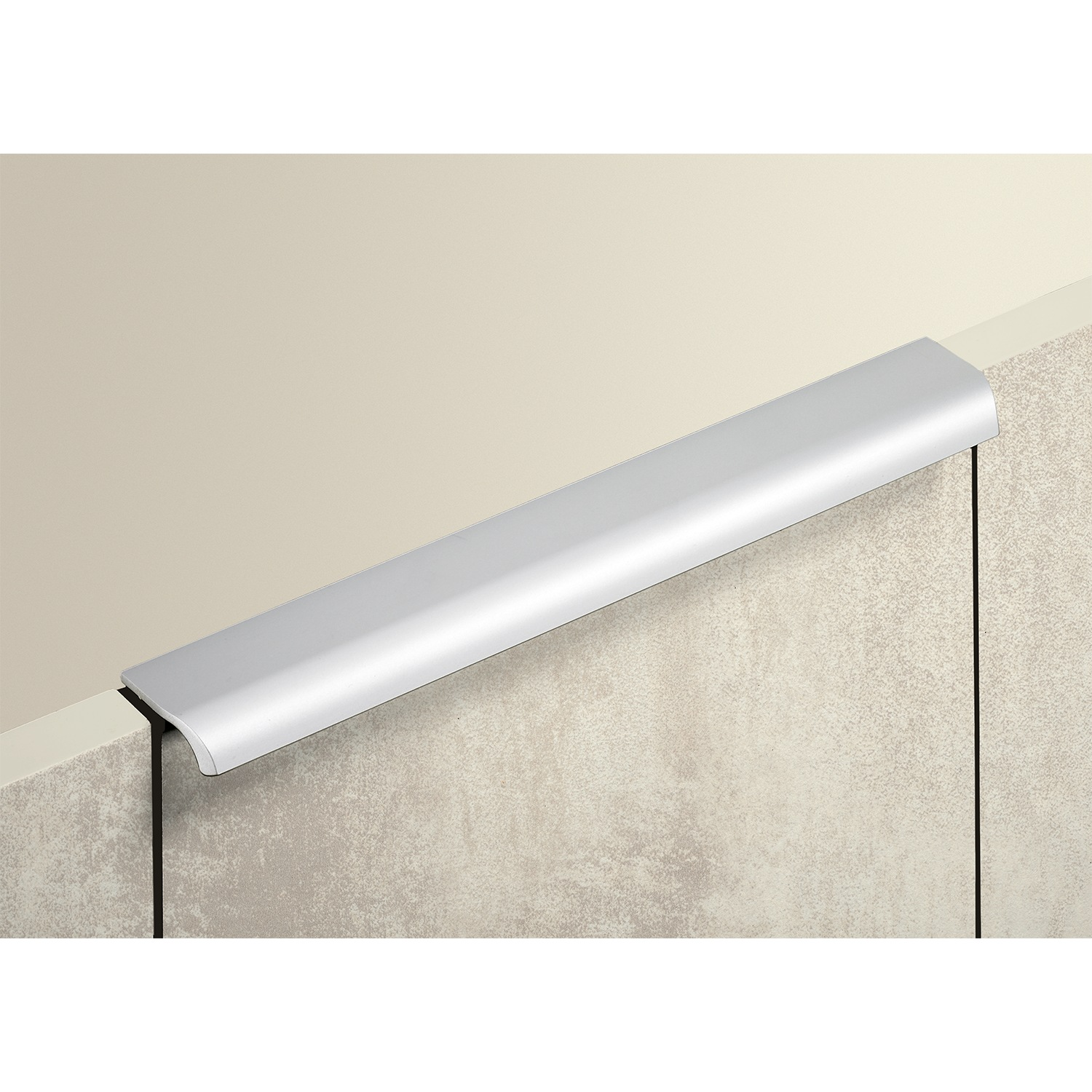 Greeplijst Lindavia, L 2000 mm, B 43 mm, H 14 mm, Aluminium geëloxeerd