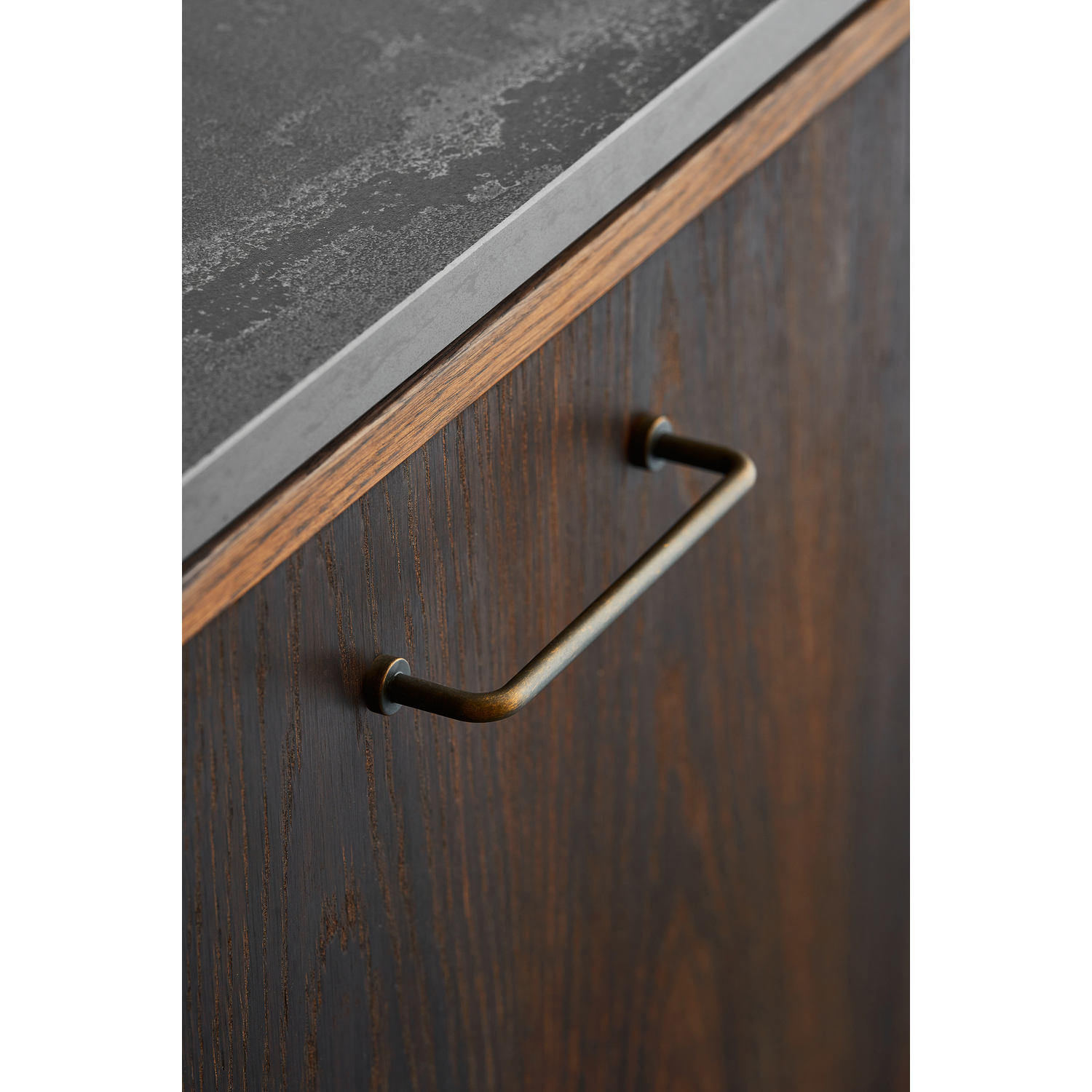 Greep LOUNGE BA128 L142 zamak antiek bruin