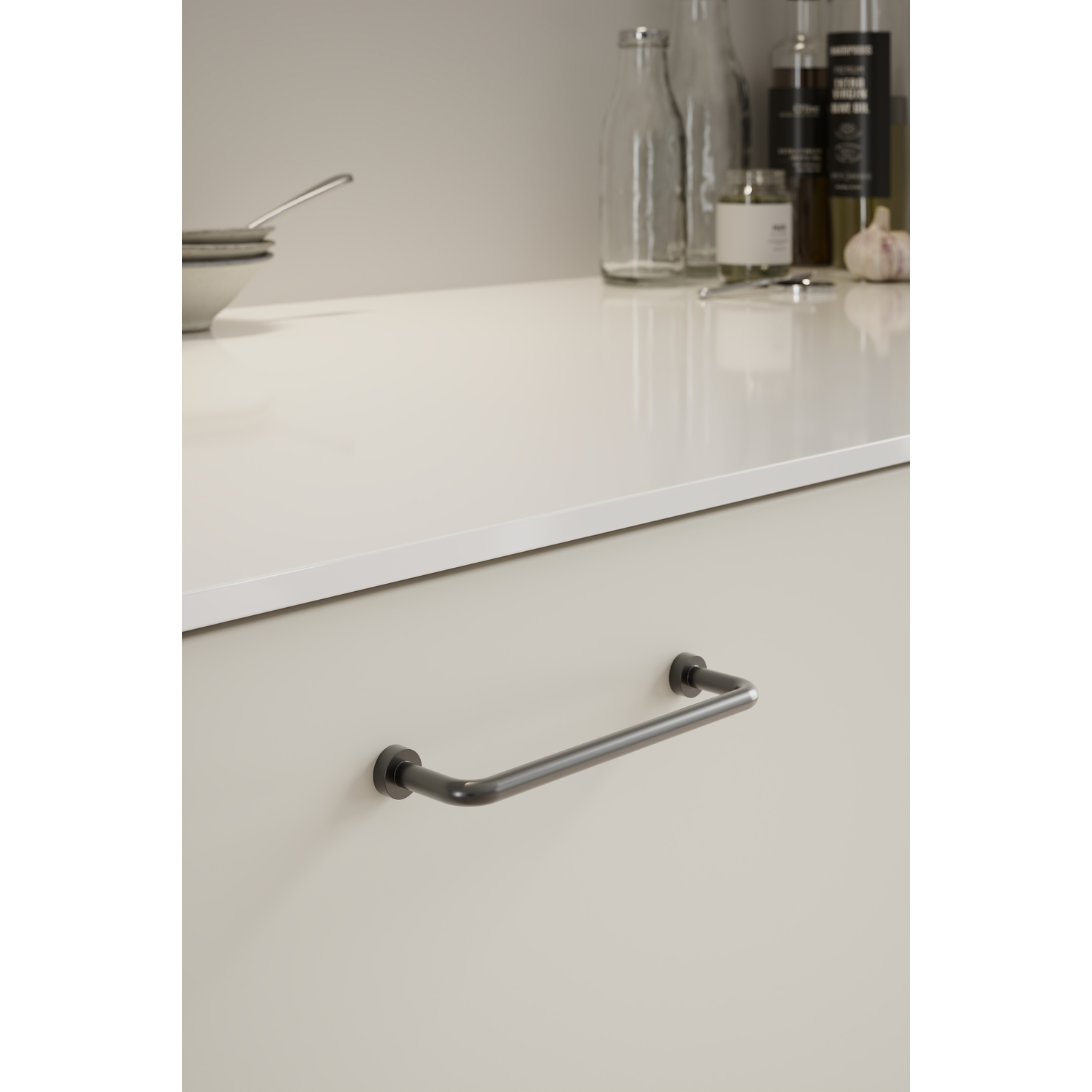 Greep LOUNGE BA128 L142 zamak gunmetal