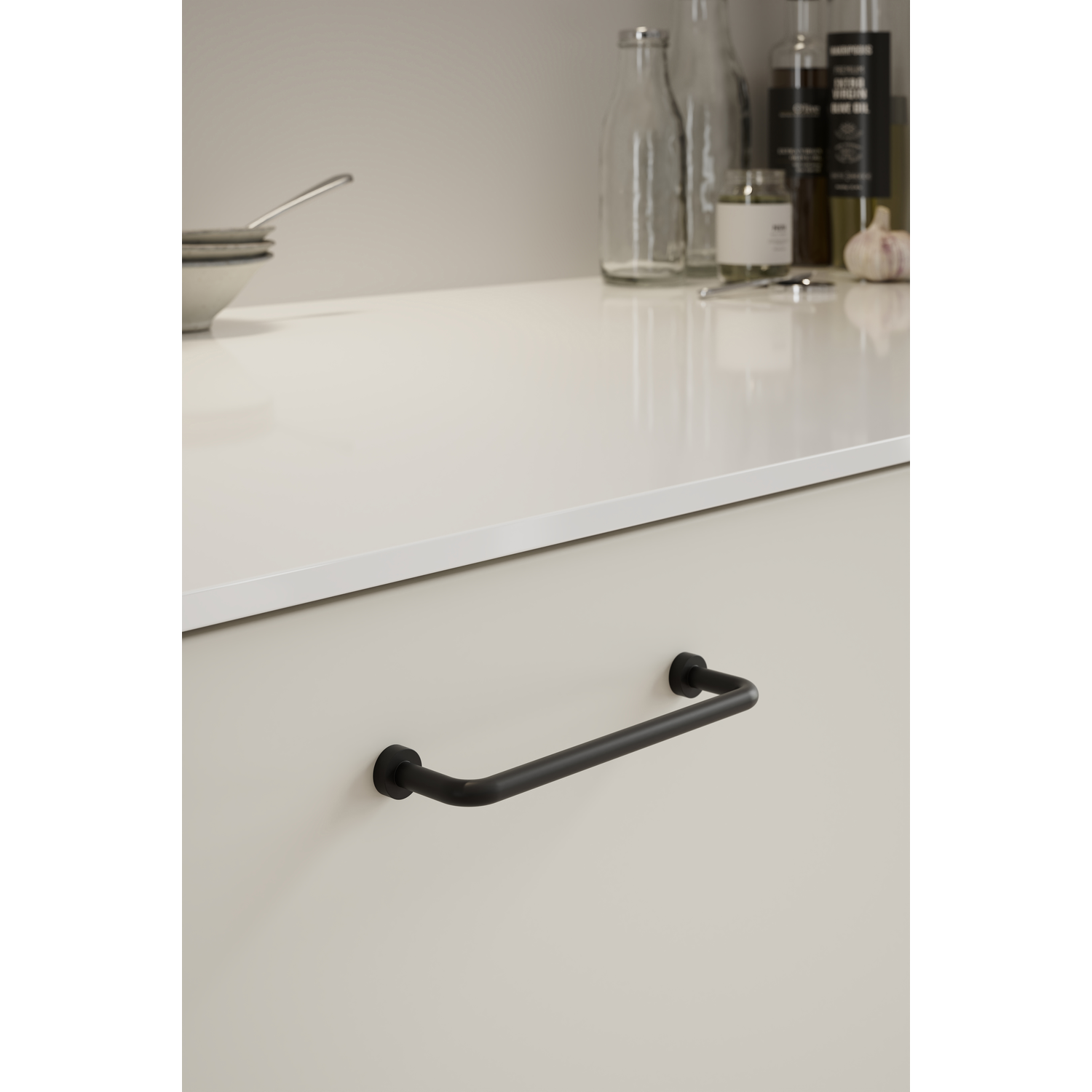Greep LOUNGE BA128 L142 zamak mat zwart