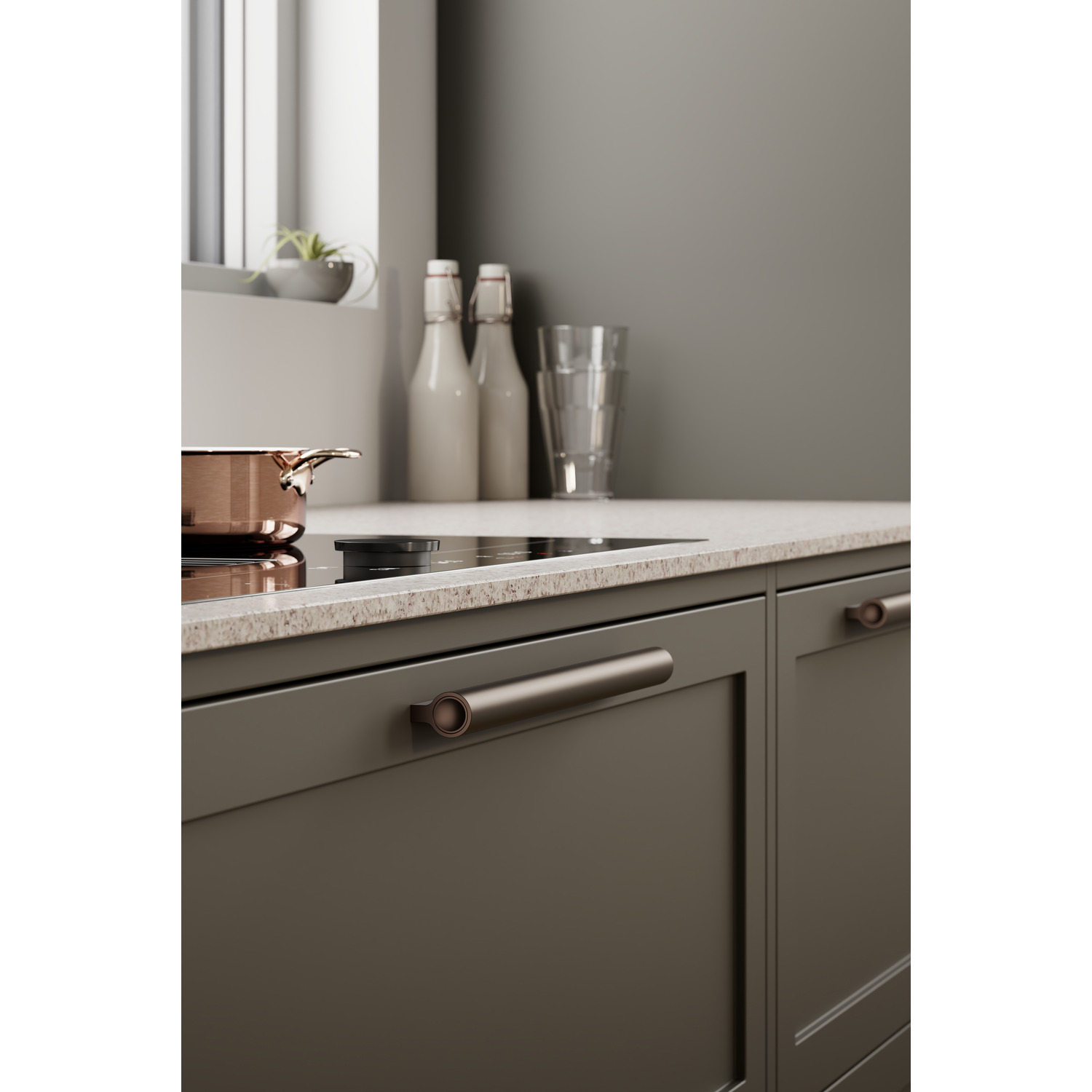 Greep LUCENTE BA224 aluminium mat brons