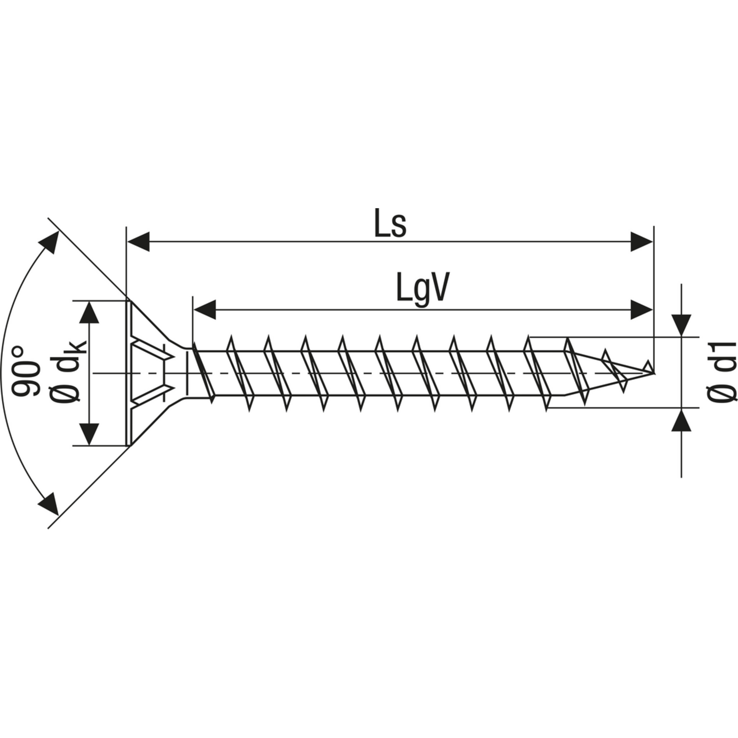 Spax-s vijs 3.0x10 verzinkt poz vk
