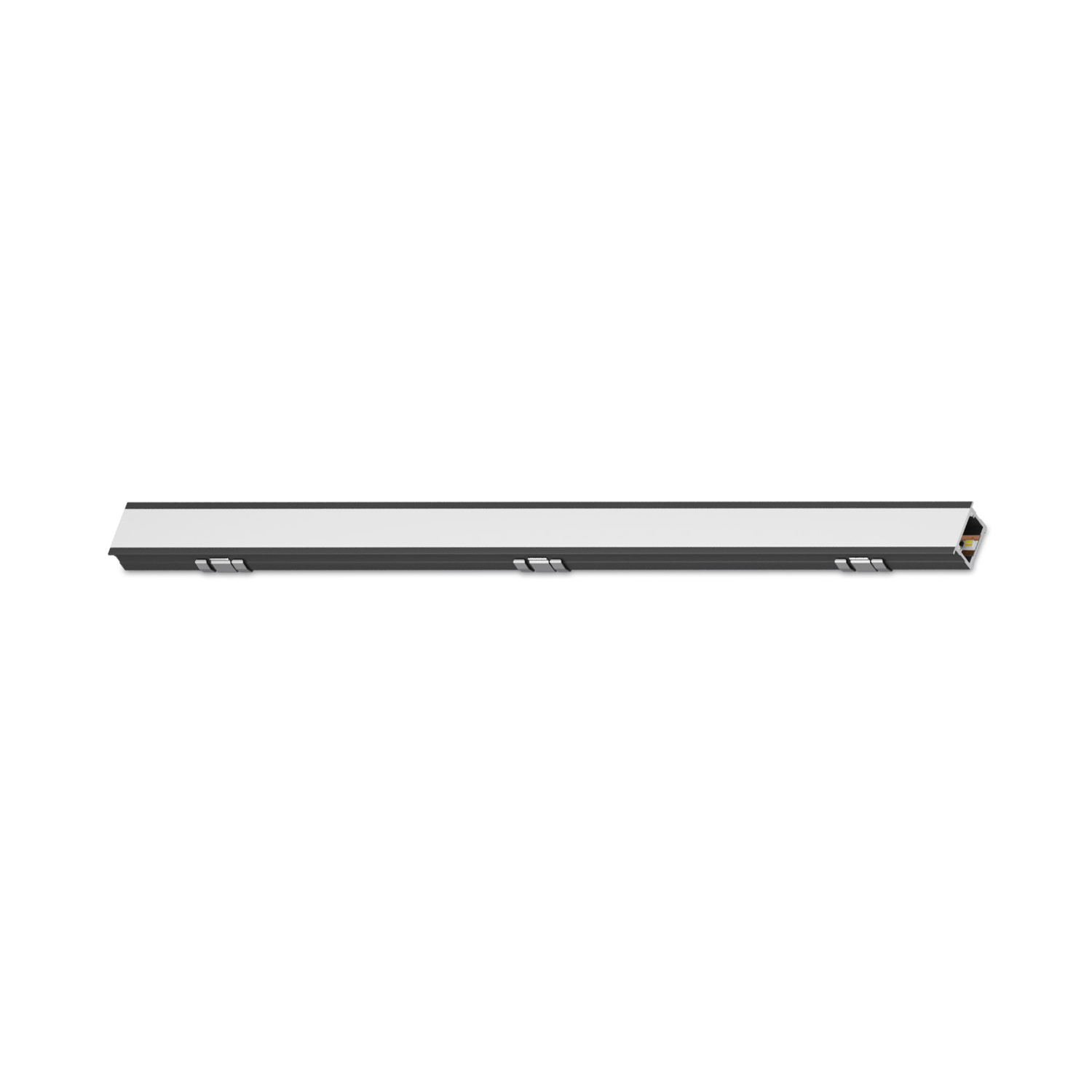 Moove3 led profiel 3m WDC 24V 10W/M zwart