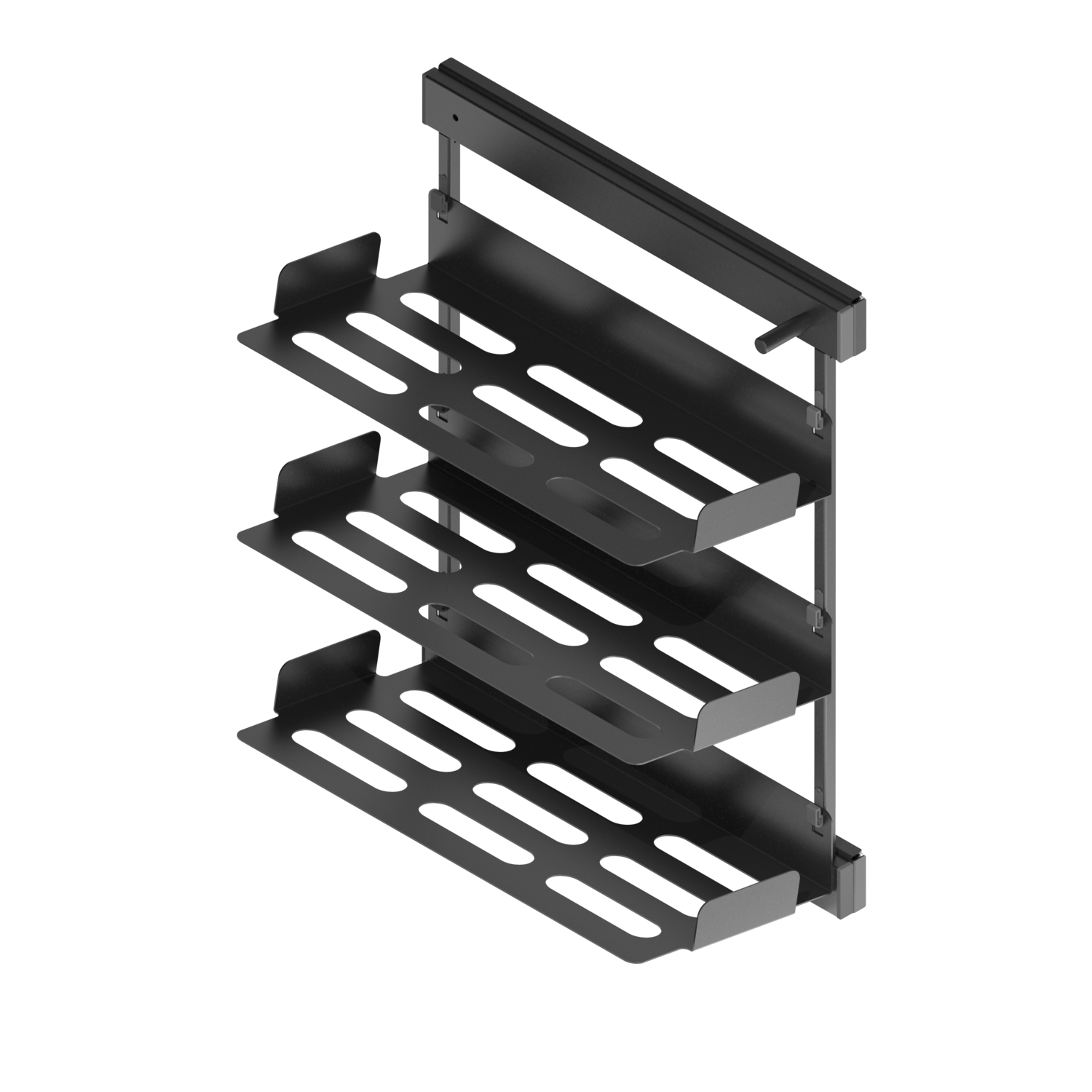 Chic line uittrekbaar schoenrek antraciet h.1200 r