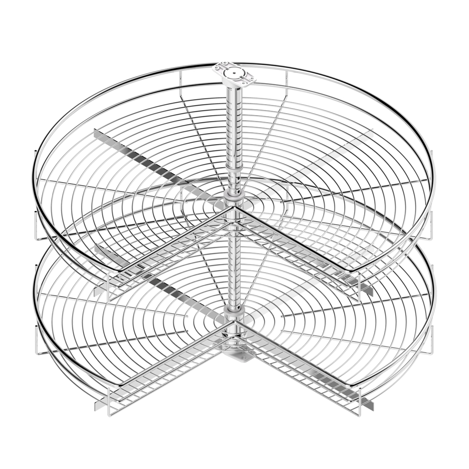 MC Line draaikorf 3/4 d.820mm 270ø chroomh:630-730 h:630-730mm