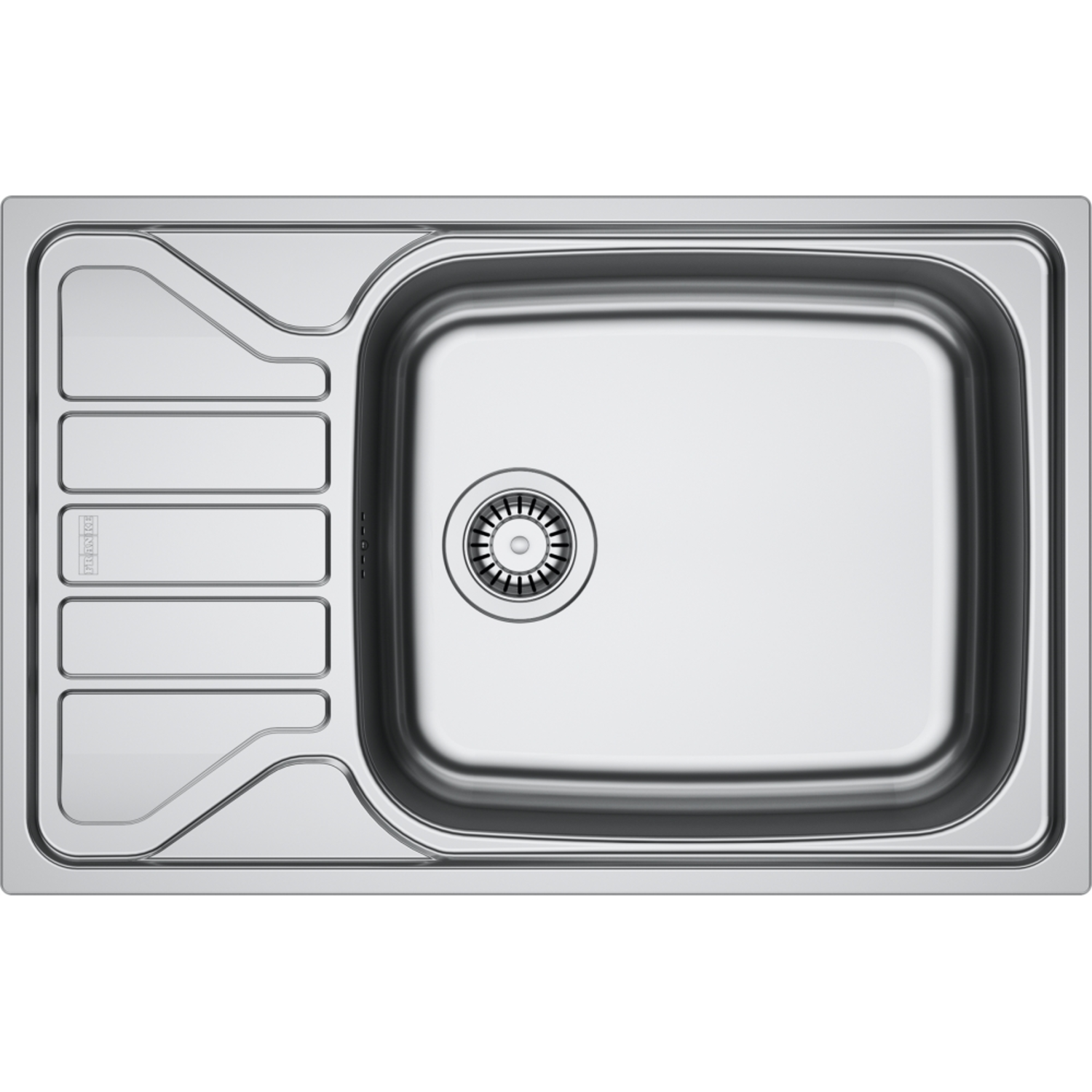 Flash - Inbouwspoeltafel / 780x500mm / Manuele Lediging / RVS