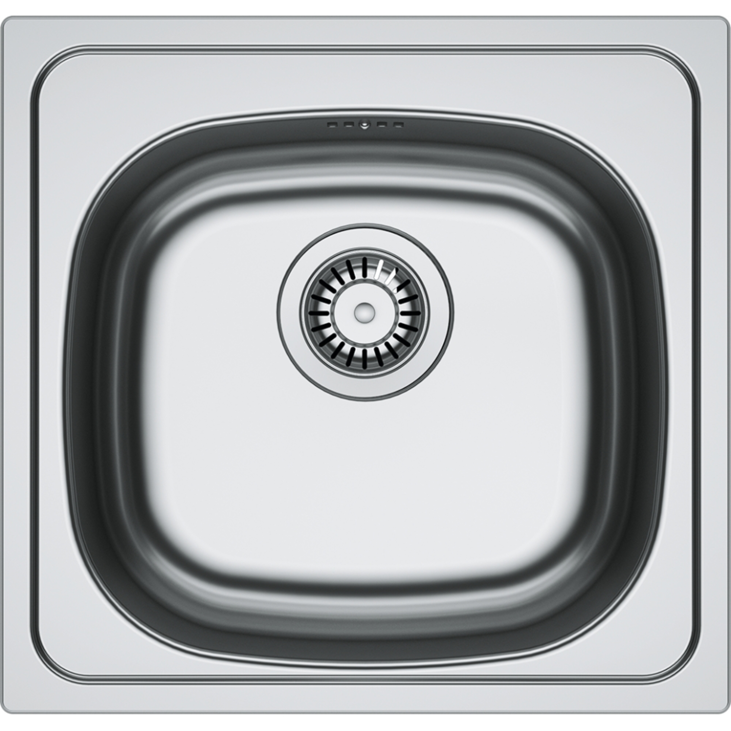 Spark - inbouwspoeltafel/ 455x435mm/ 1 bak/ omkeerbaar