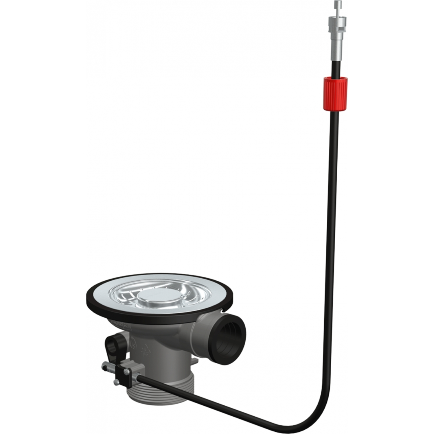 Ruimtebesparend ventiel 3 1/2" zonder overloopaansluiting met kabel 500